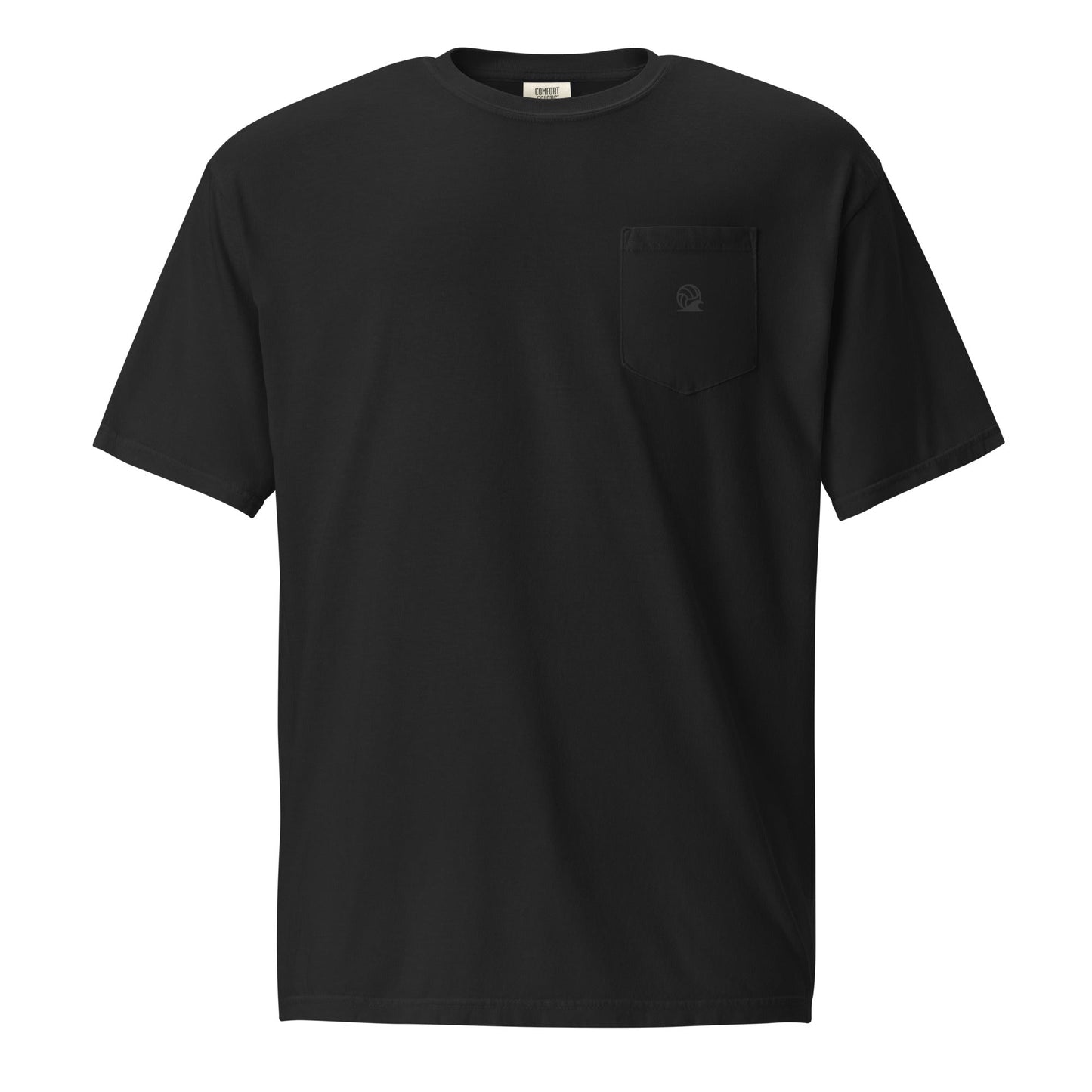 Spike & Surf Co. Garment - Dyed Pocket Tee (minimalist version) - Black