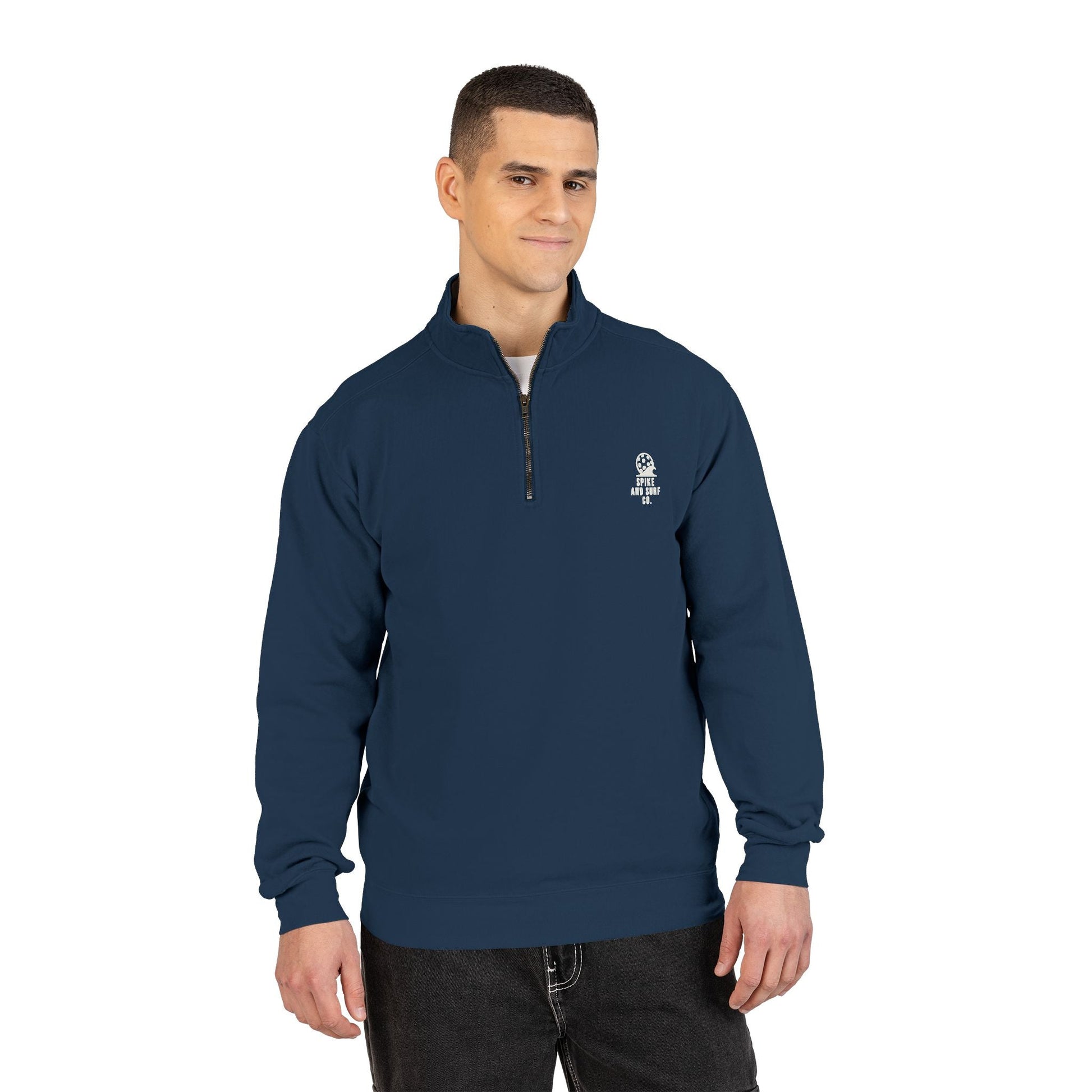 Pickleball Wave heavyweight crewneck sweatshirt – True Navy