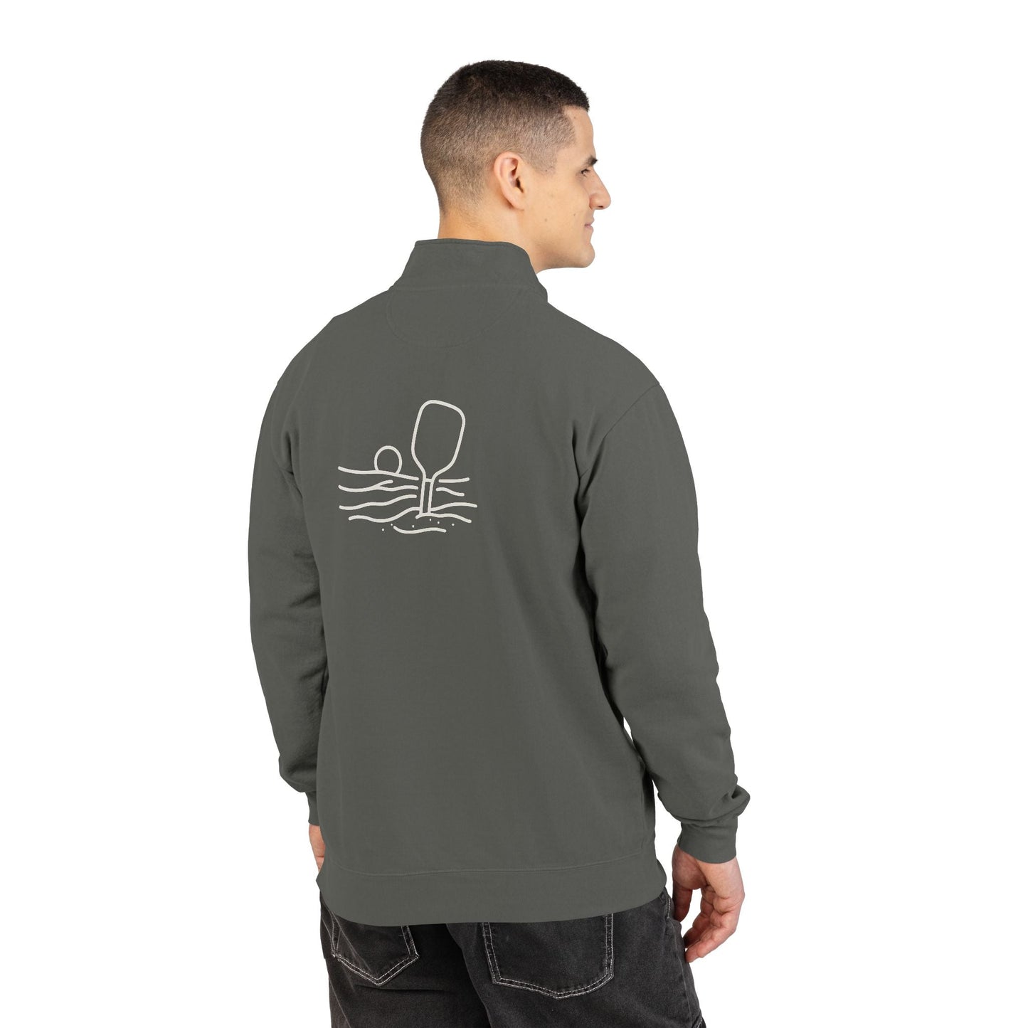 Pickleball Wave heavyweight crewneck sweatshirt – Pepper