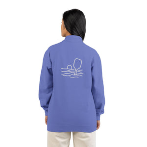 Pickleball Wave heavyweight crewneck sweatshirt – Flo Blue