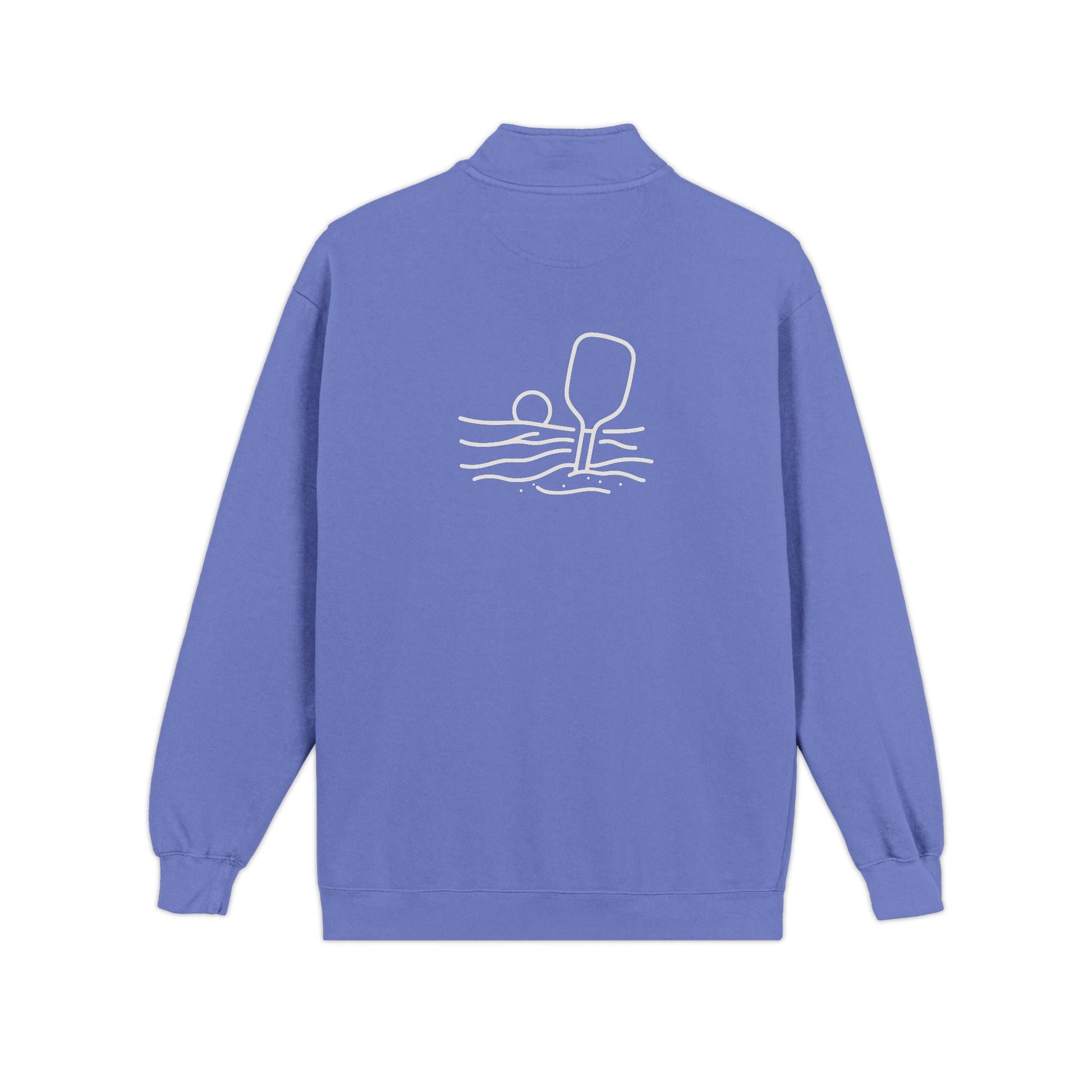 Pickleball Wave heavyweight crewneck sweatshirt – Flo Blue