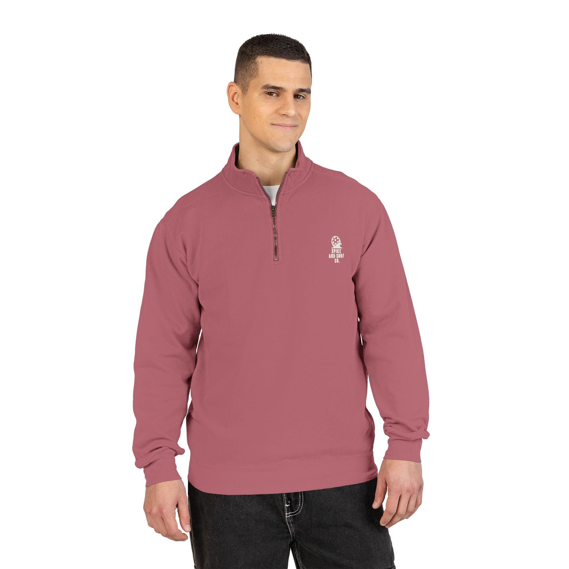 Pickleball Wave heavyweight crewneck sweatshirt – Crimson