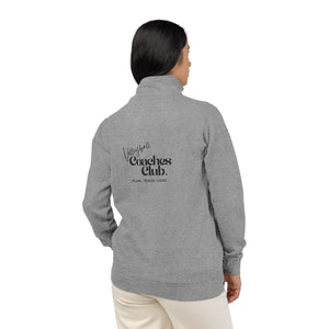 Premium Volleyball Coaches Club Embroidered Fleece Quarter - Zip Pullover - Spike and Surf Co