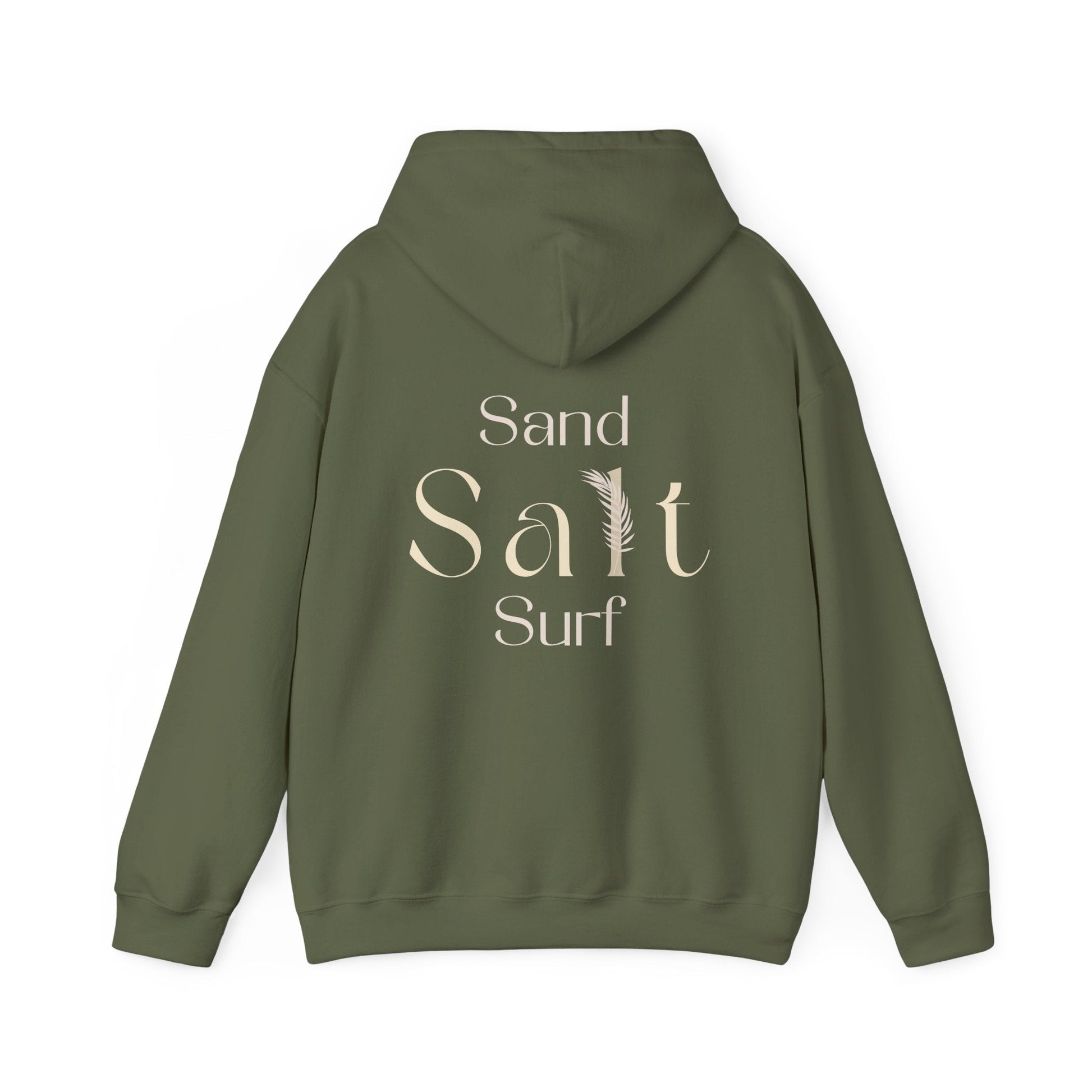 Sand • Salt • Surf | Unisex Hoodie - Military Green