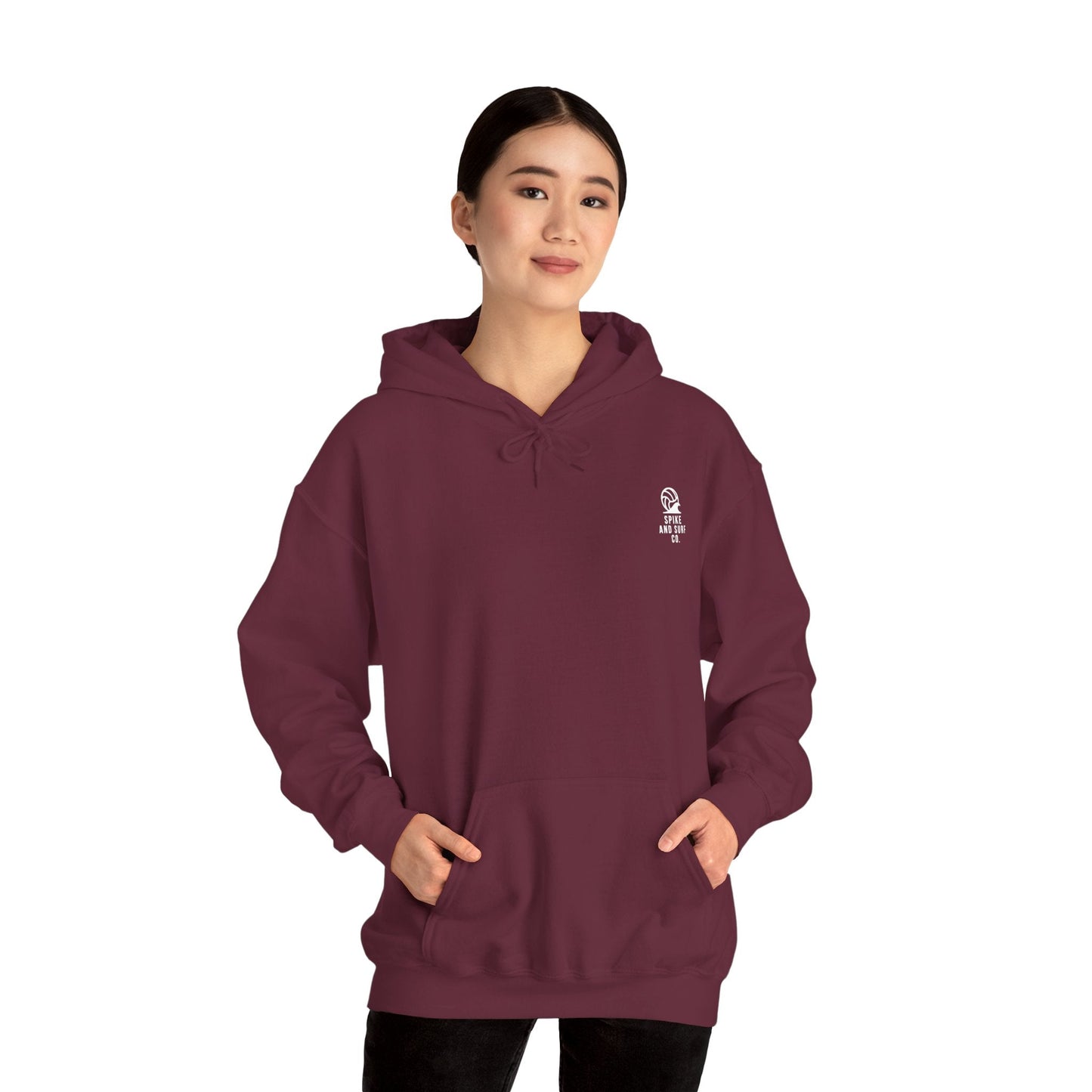 Sand • Salt • Surf | Unisex Hoodie - Maroon