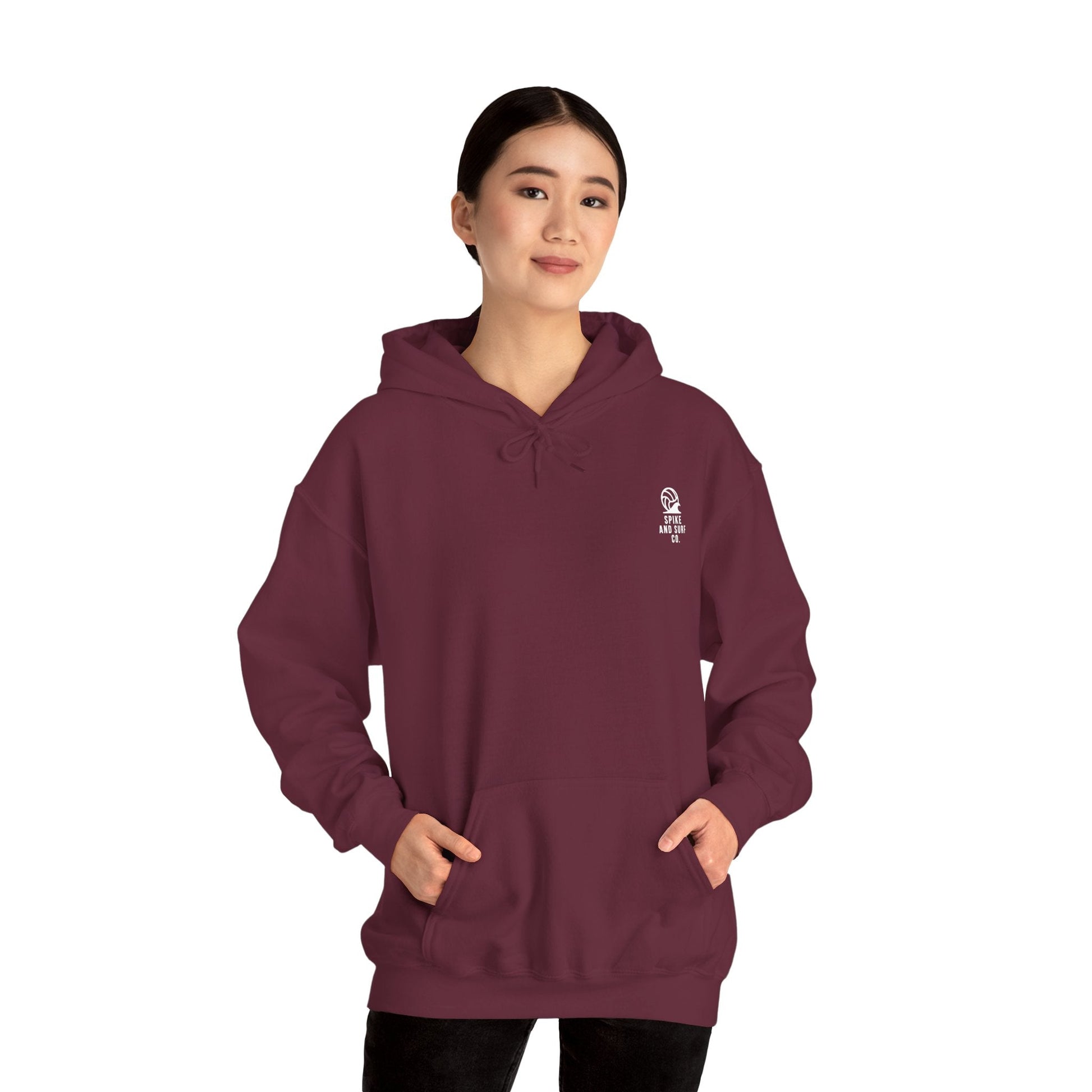 Sand • Salt • Surf | Unisex Hoodie - Maroon