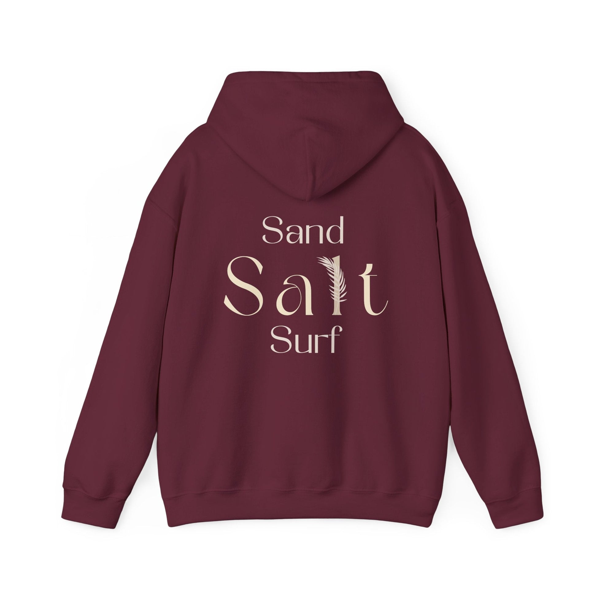 Sand • Salt • Surf | Unisex Hoodie - Maroon