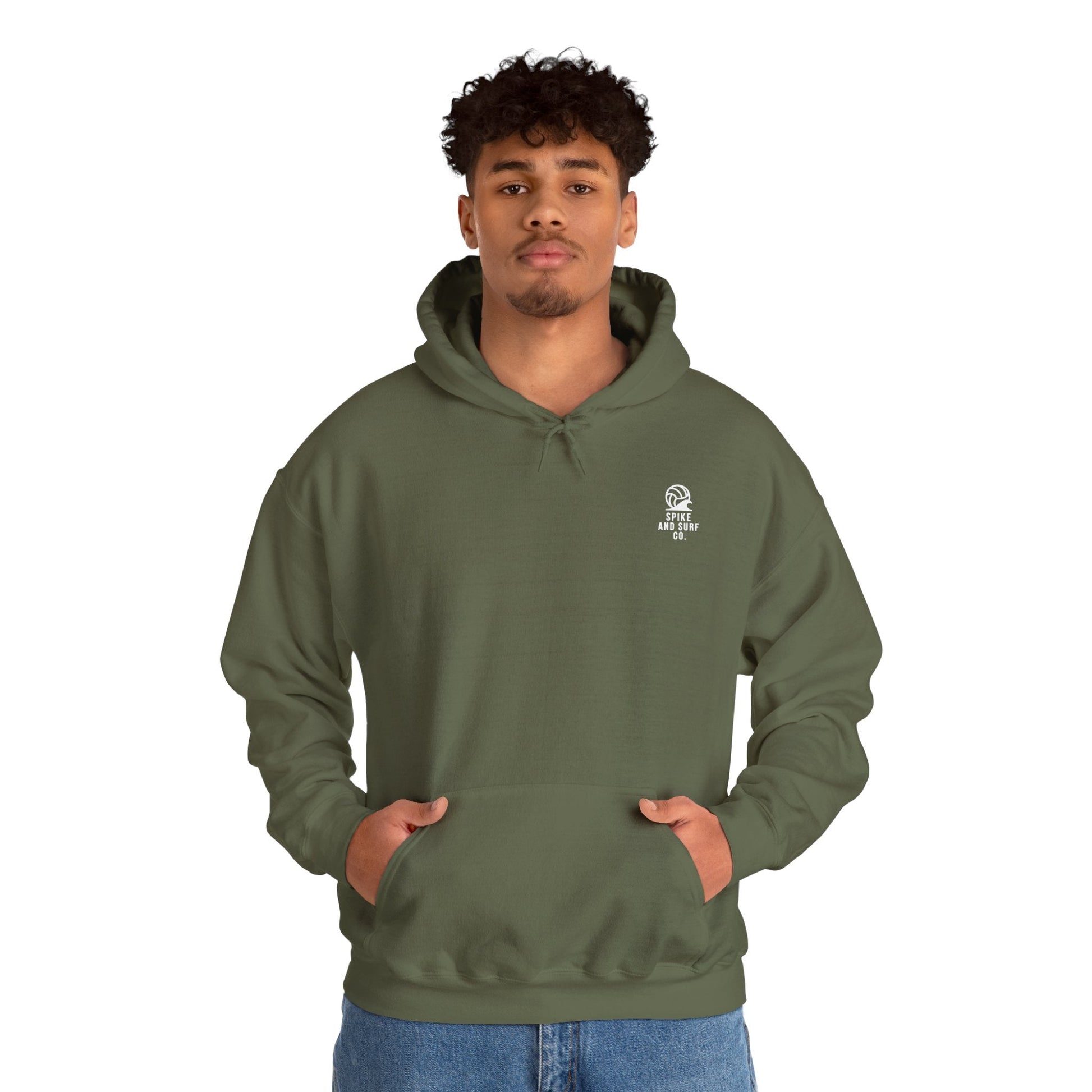 Sand • Salt • Surf | Unisex Hoodie - Military Green
