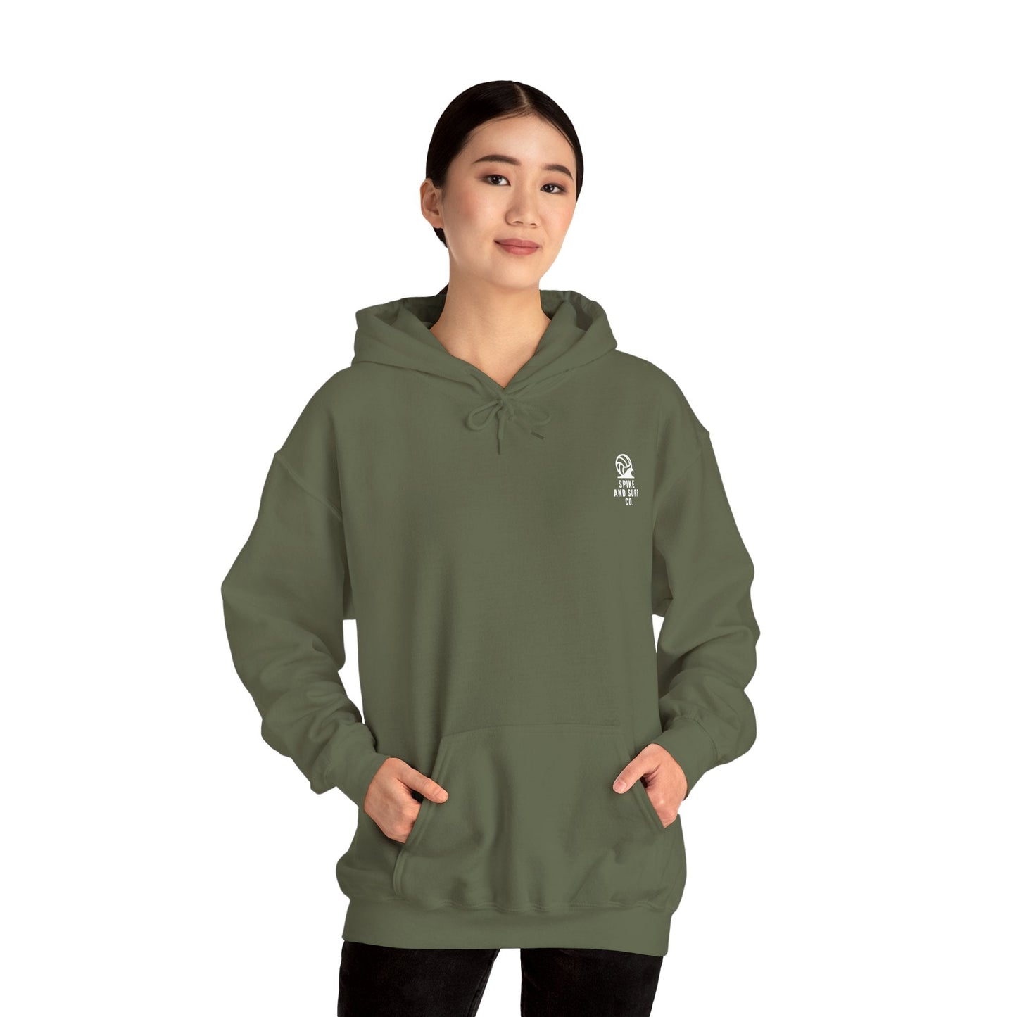 Sand • Salt • Surf | Unisex Hoodie - Military Green