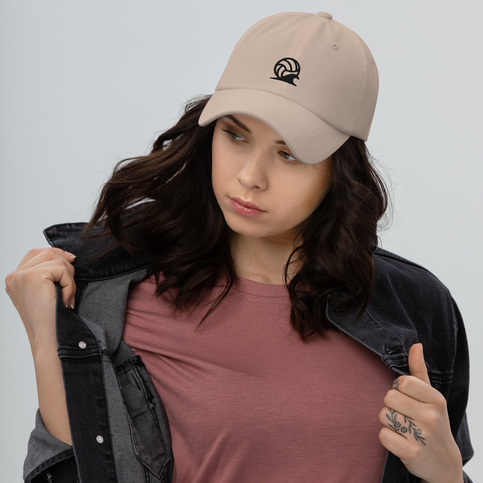 Spike & Surf Co. Embroidered Classic Dad Hat - Stone