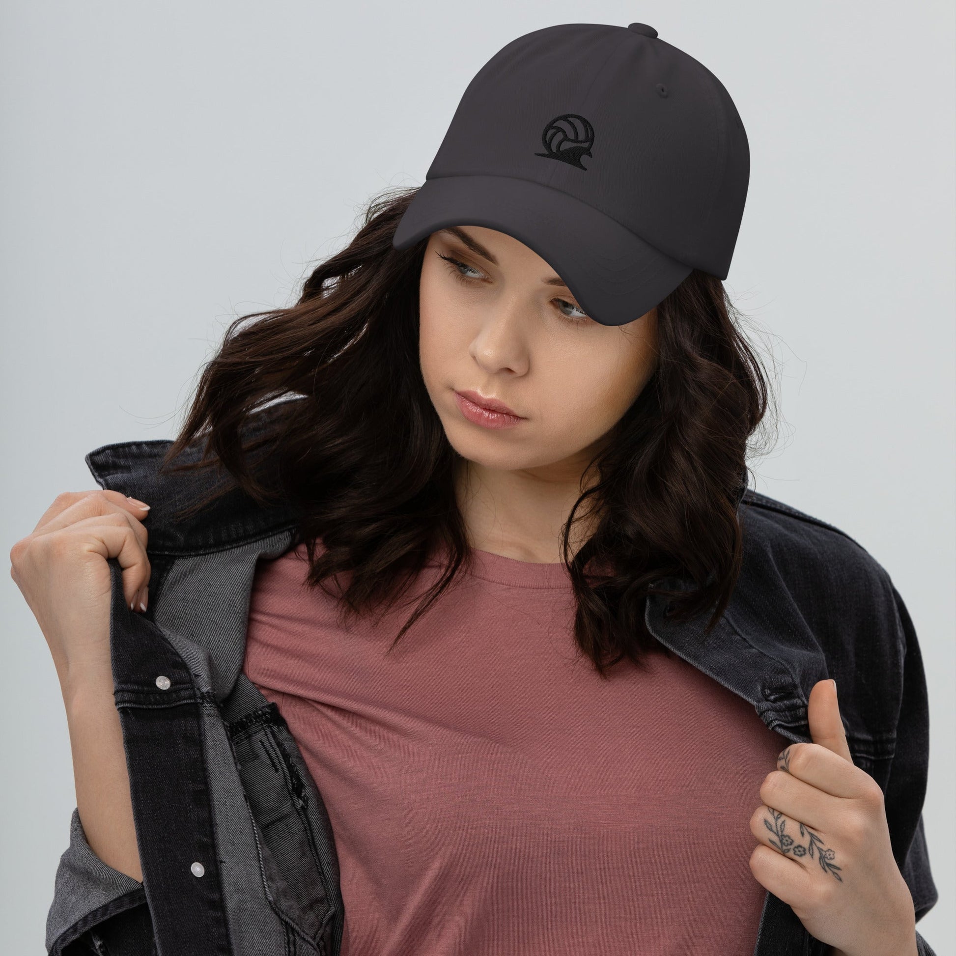 Spike & Surf Co. Embroidered Classic Dad Hat - Dark Grey