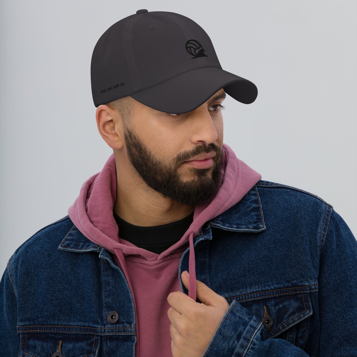 Spike & Surf Co. Embroidered Classic Dad Hat - Dark Grey