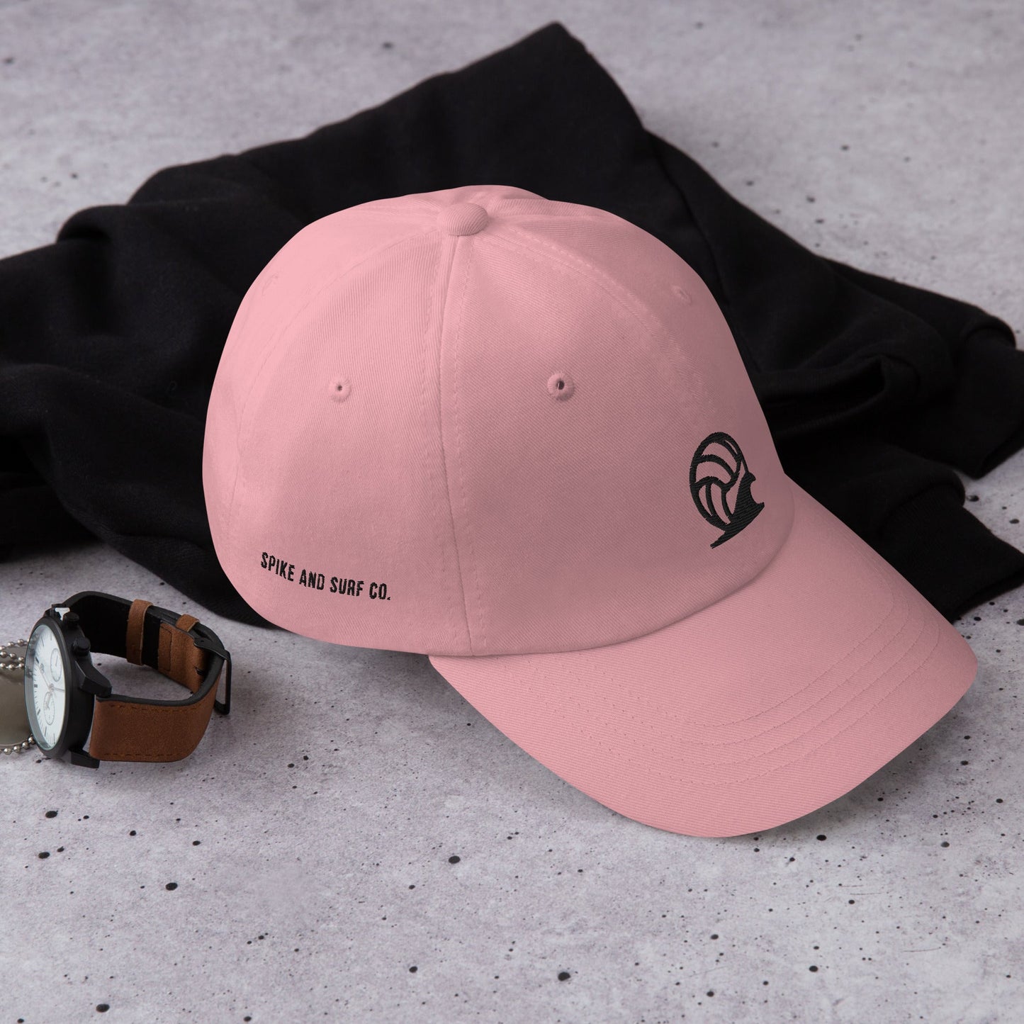 Spike & Surf Co. Embroidered Classic Dad Hat - Pink
