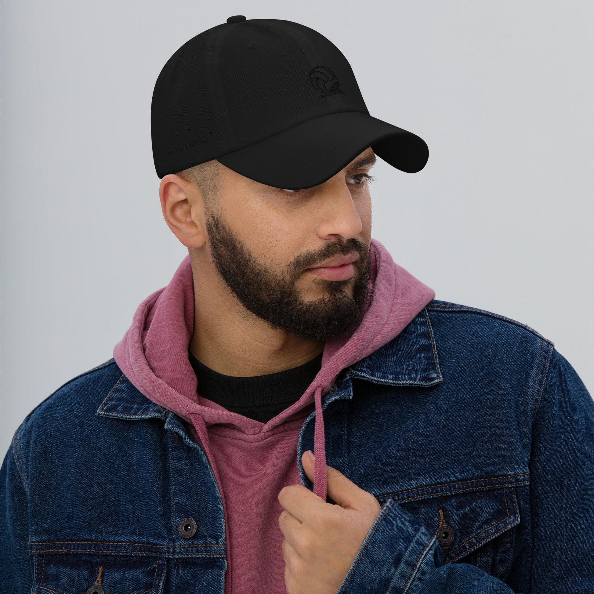 Spike & Surf Co. Embroidered Classic Dad Hat - Black