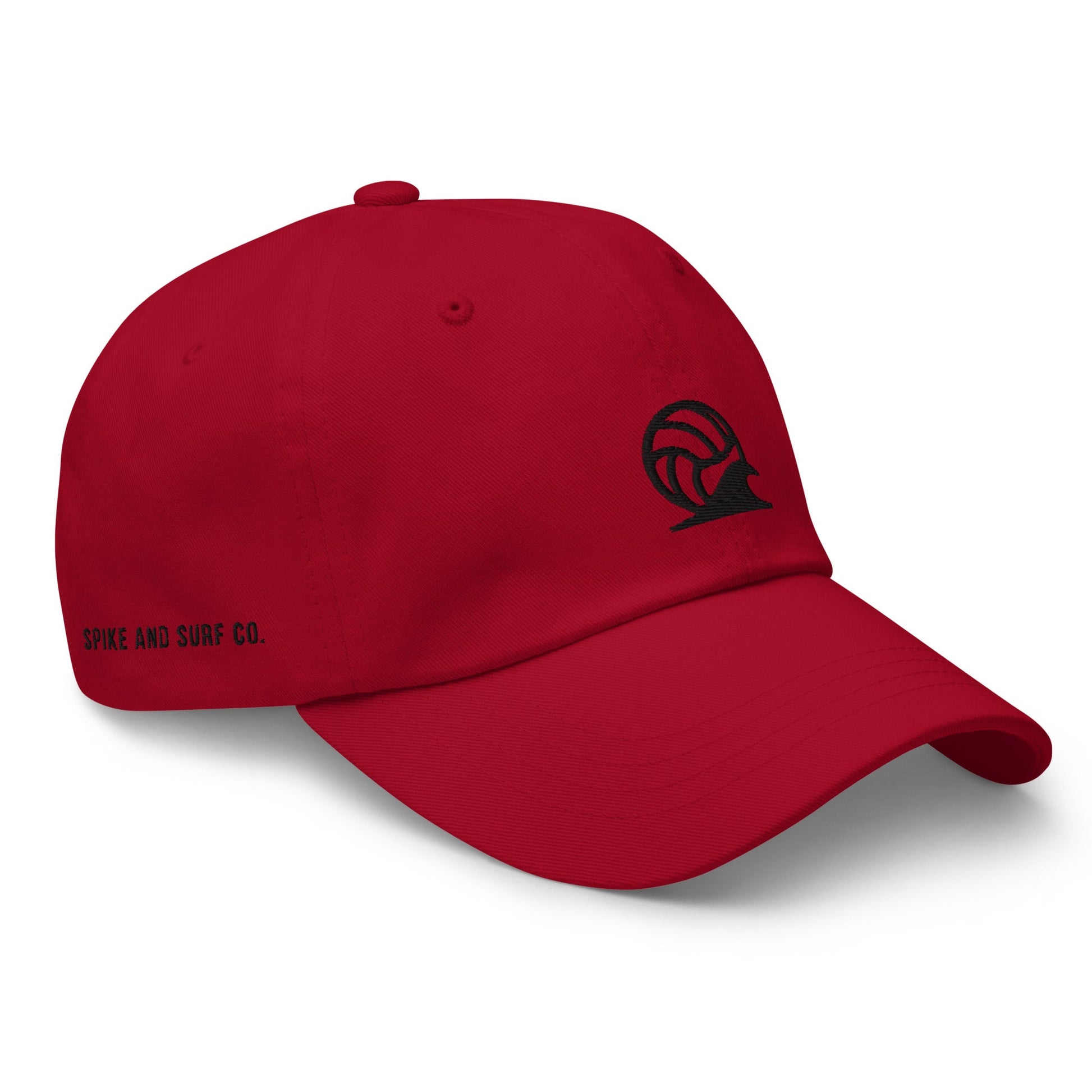 Spike & Surf Co. Embroidered Classic Dad Hat - Cranberry