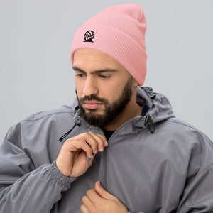 Spike & Surf Co. Embroidered Cuffed Beanie - Baby Pink