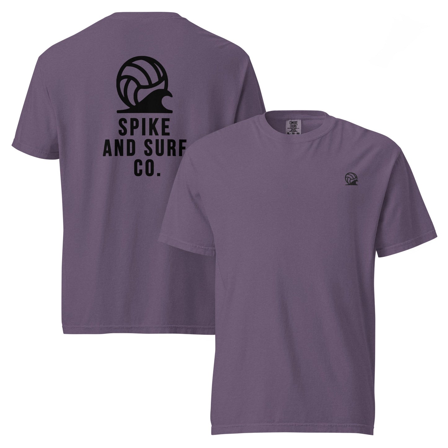 Spike & Surf Co. Embroidered Heavyweight Tee - Grape