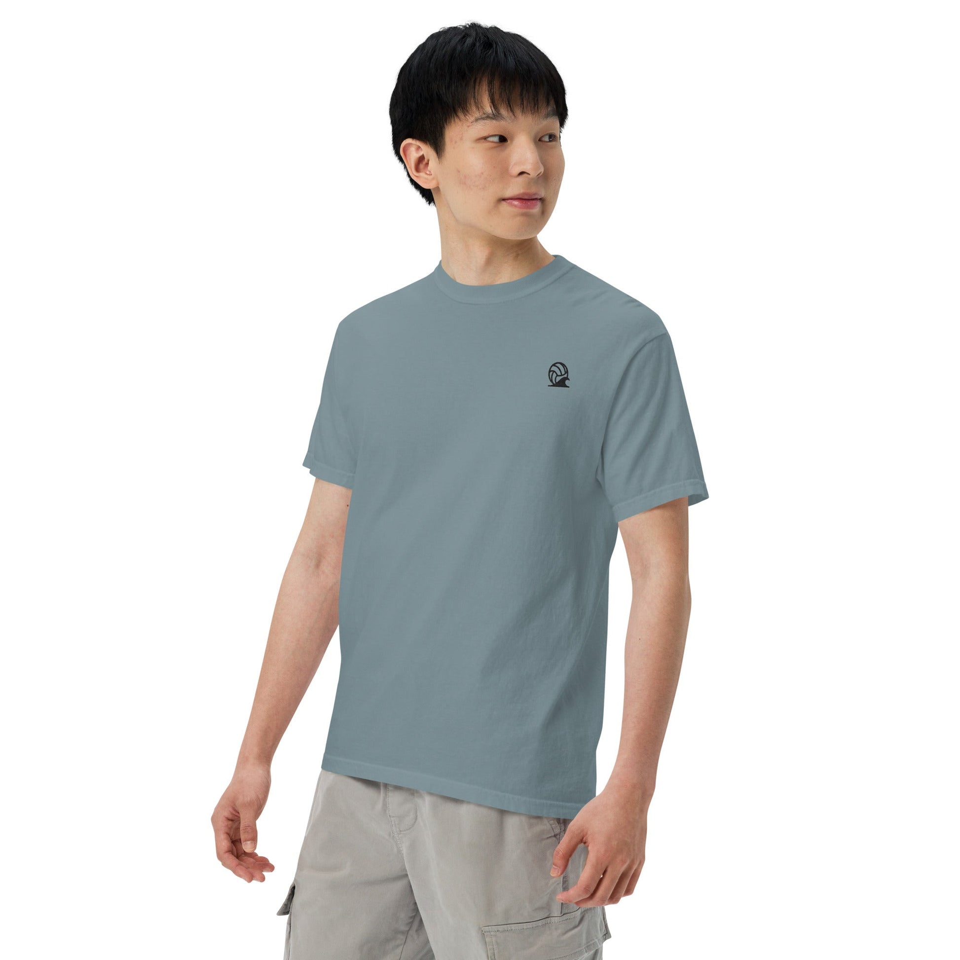 Spike & Surf Co. Embroidered Heavyweight Tee - Ice Blue