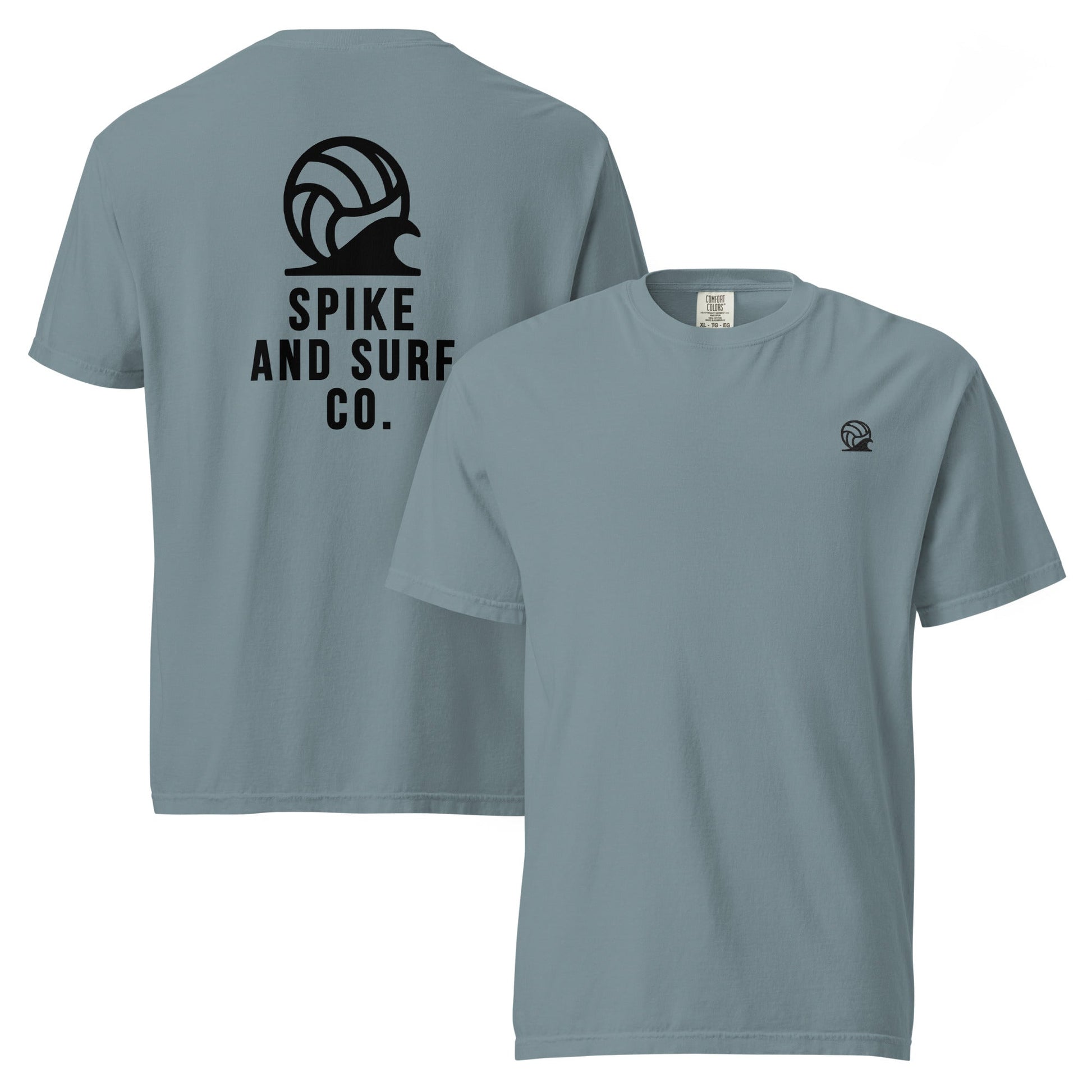 Spike & Surf Co. Embroidered Heavyweight Tee - Ice Blue
