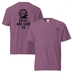 Spike & Surf Co. Embroidered Heavyweight Tee - Berry