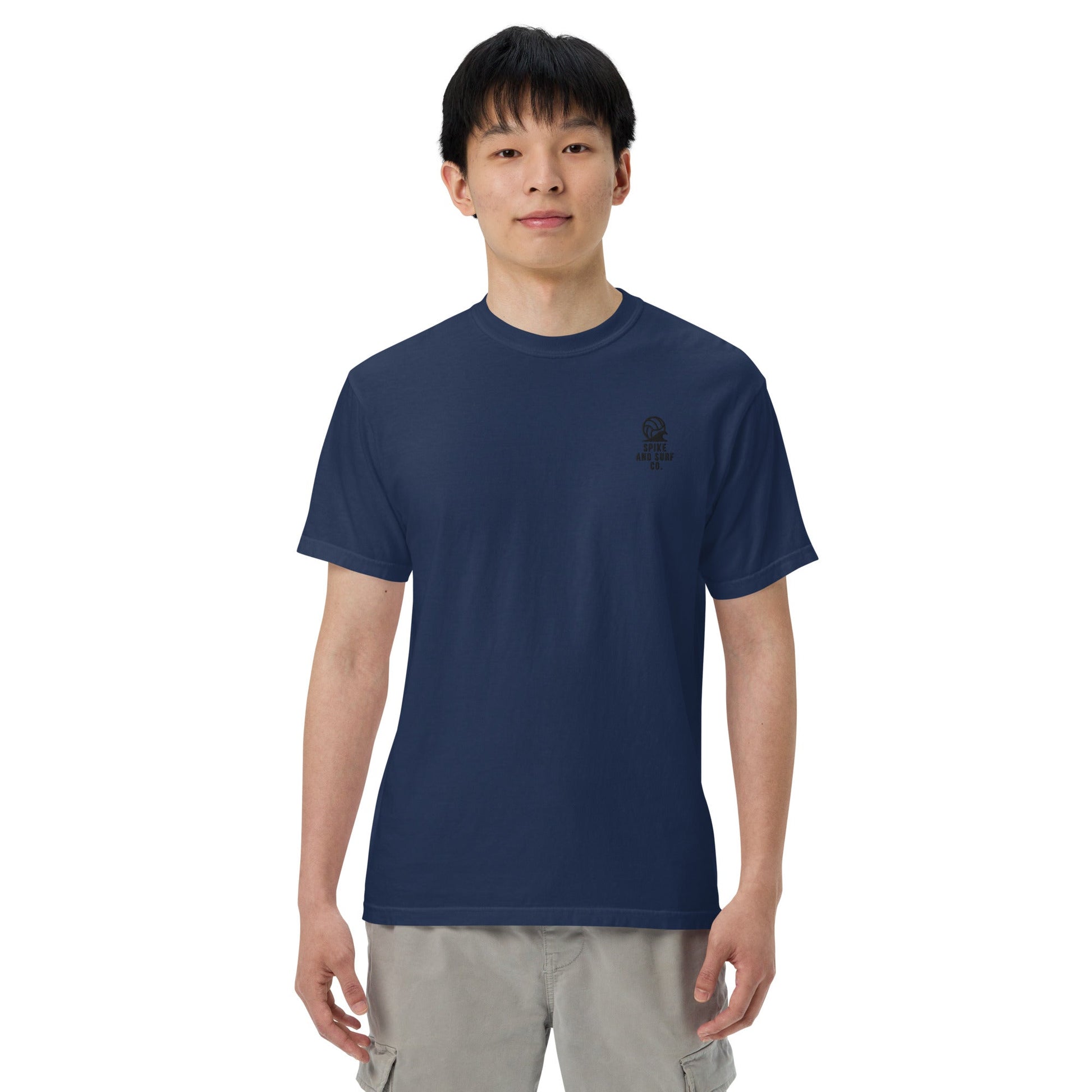 Spike & Surf Co. Embroidered Heavyweight Tee (minimalist version) - True Navy