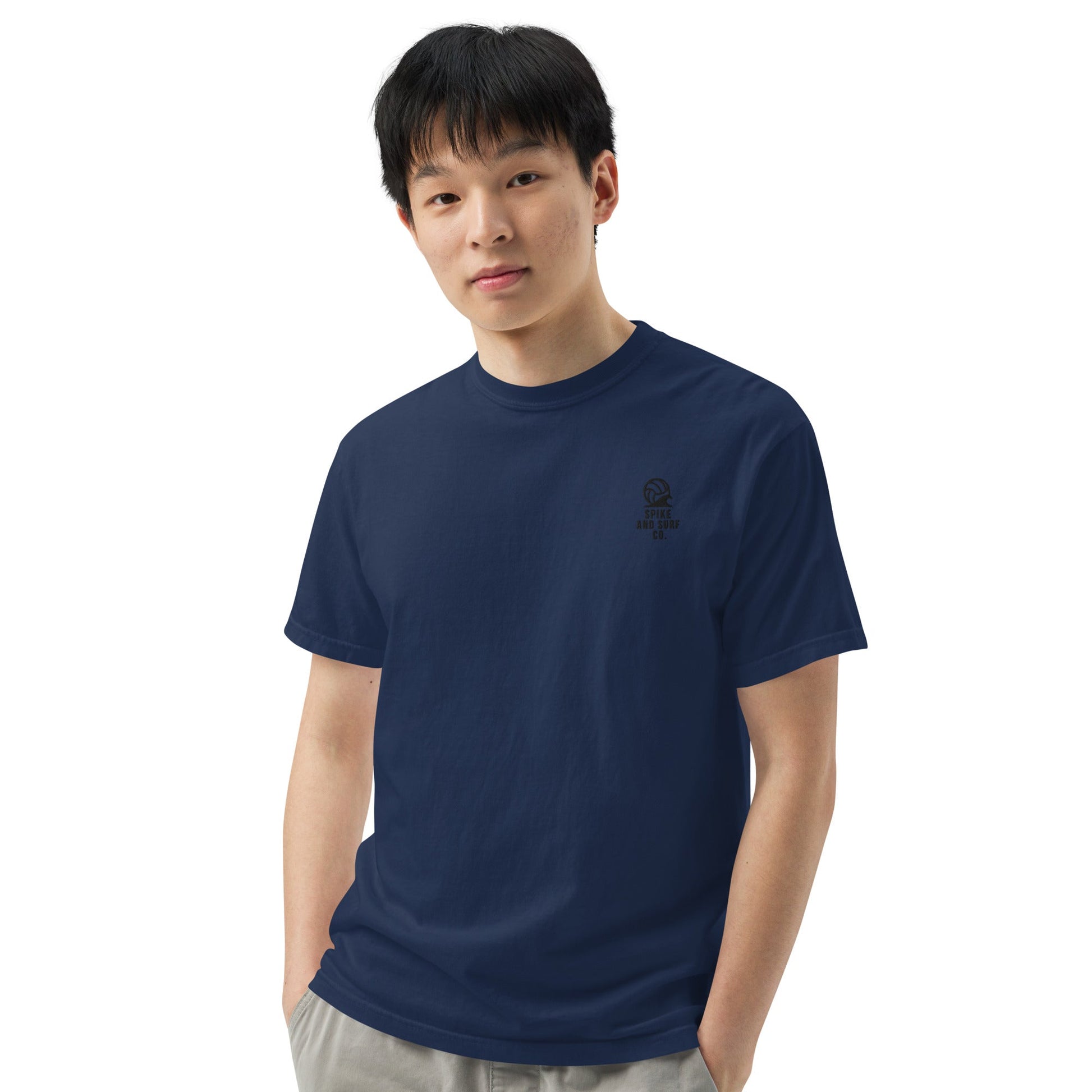 Spike & Surf Co. Embroidered Heavyweight Tee (minimalist version) - True Navy