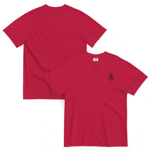 Spike & Surf Co. Embroidered Heavyweight Tee (minimalist version) - Red