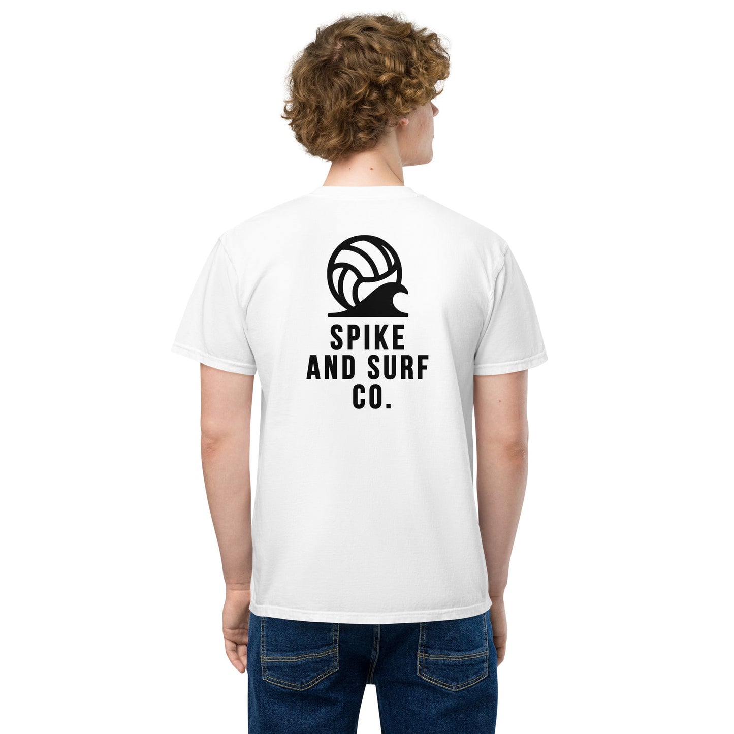 Spike & Surf Co. Garment - Dyed Pocket Tee - White