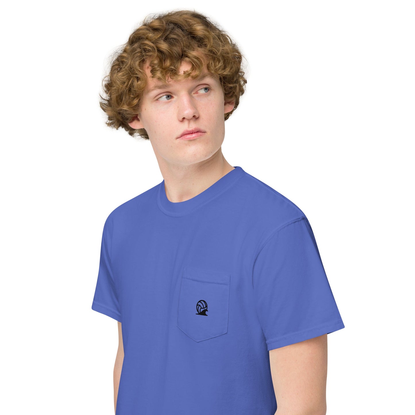 Spike & Surf Co. Garment - Dyed Pocket Tee - Flo Blue