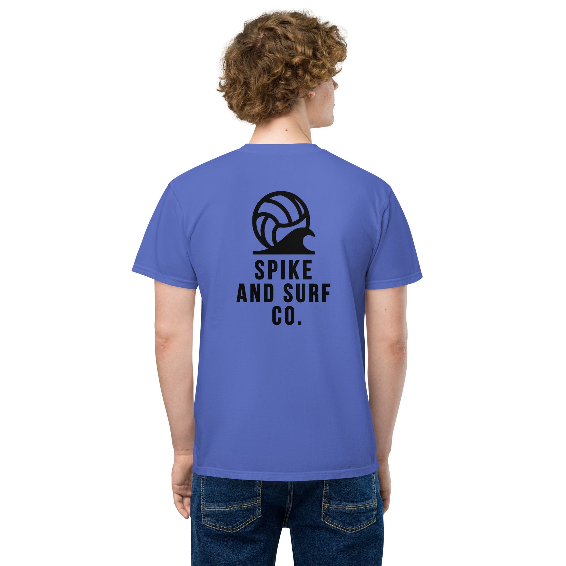 Spike & Surf Co. Garment - Dyed Pocket Tee - Flo Blue