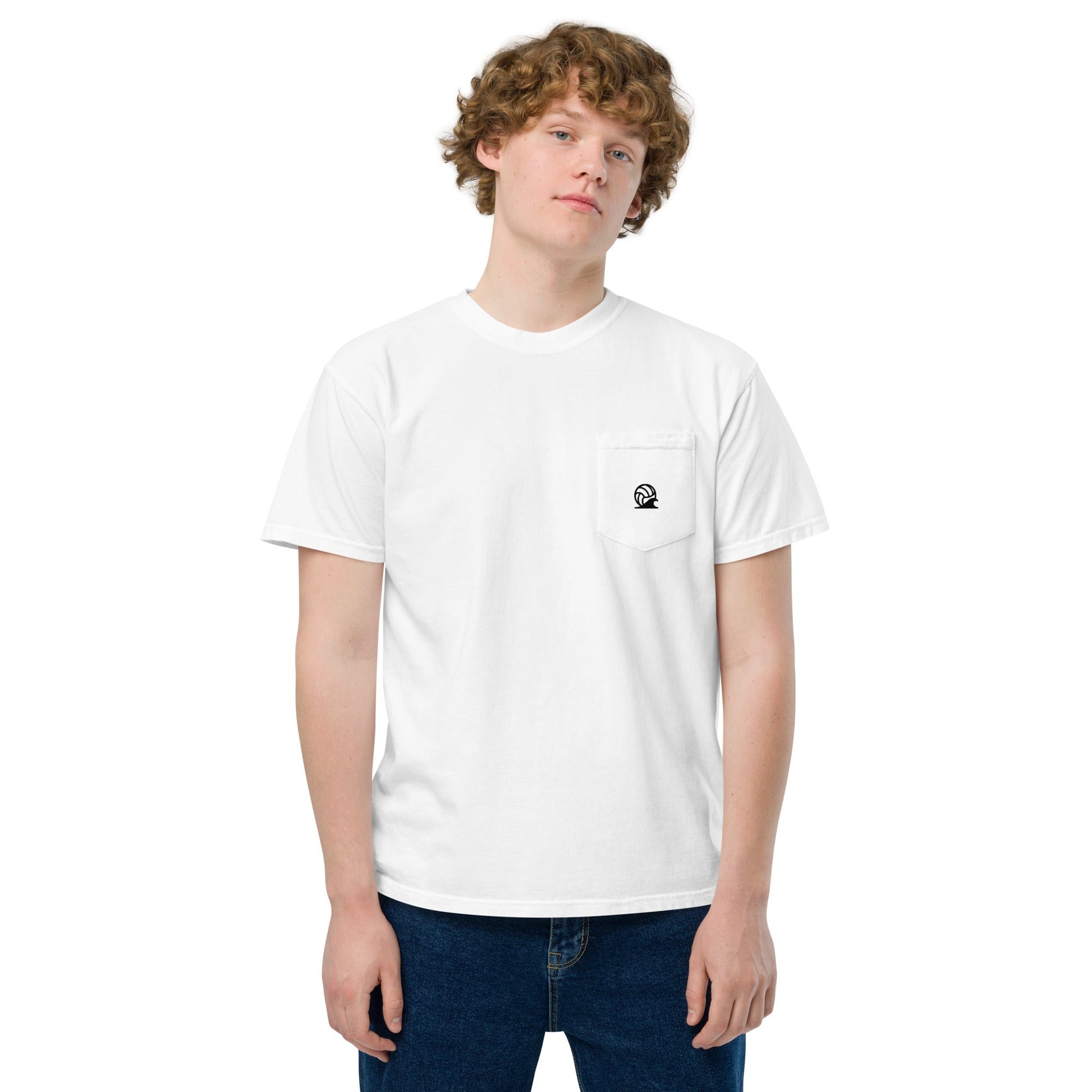 Spike & Surf Co. Garment - Dyed Pocket Tee - White