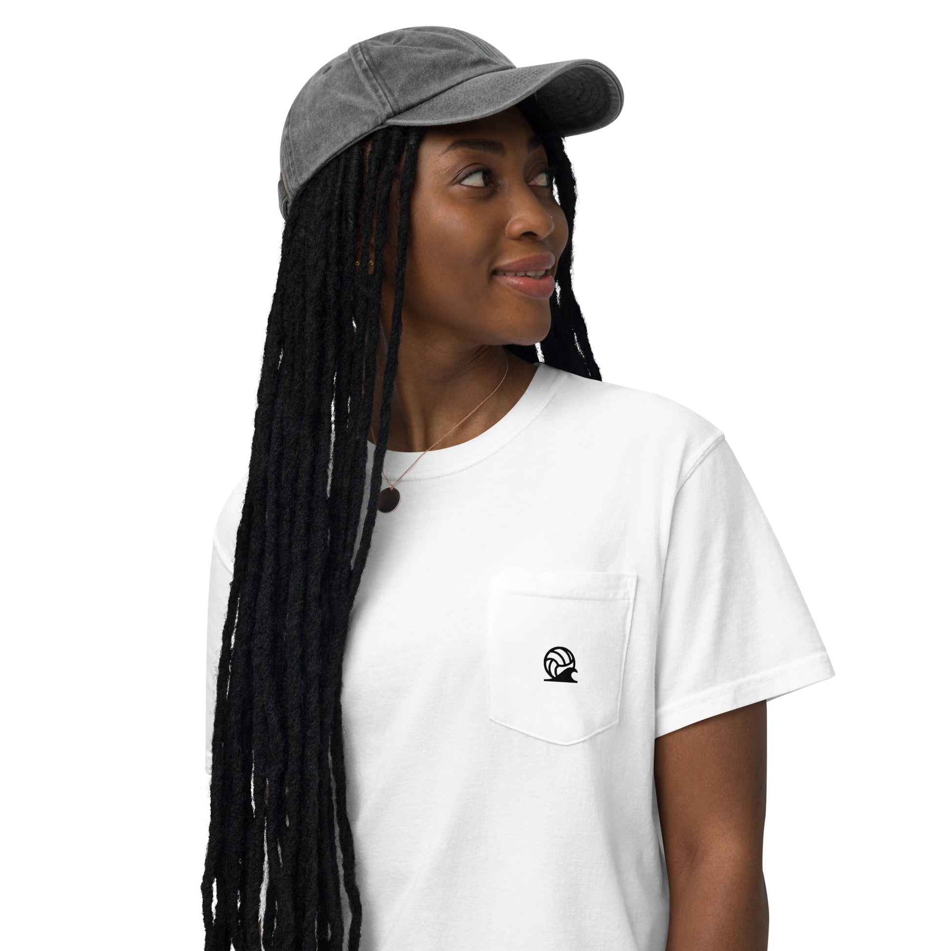 Spike & Surf Co. Garment - Dyed Pocket Tee - White