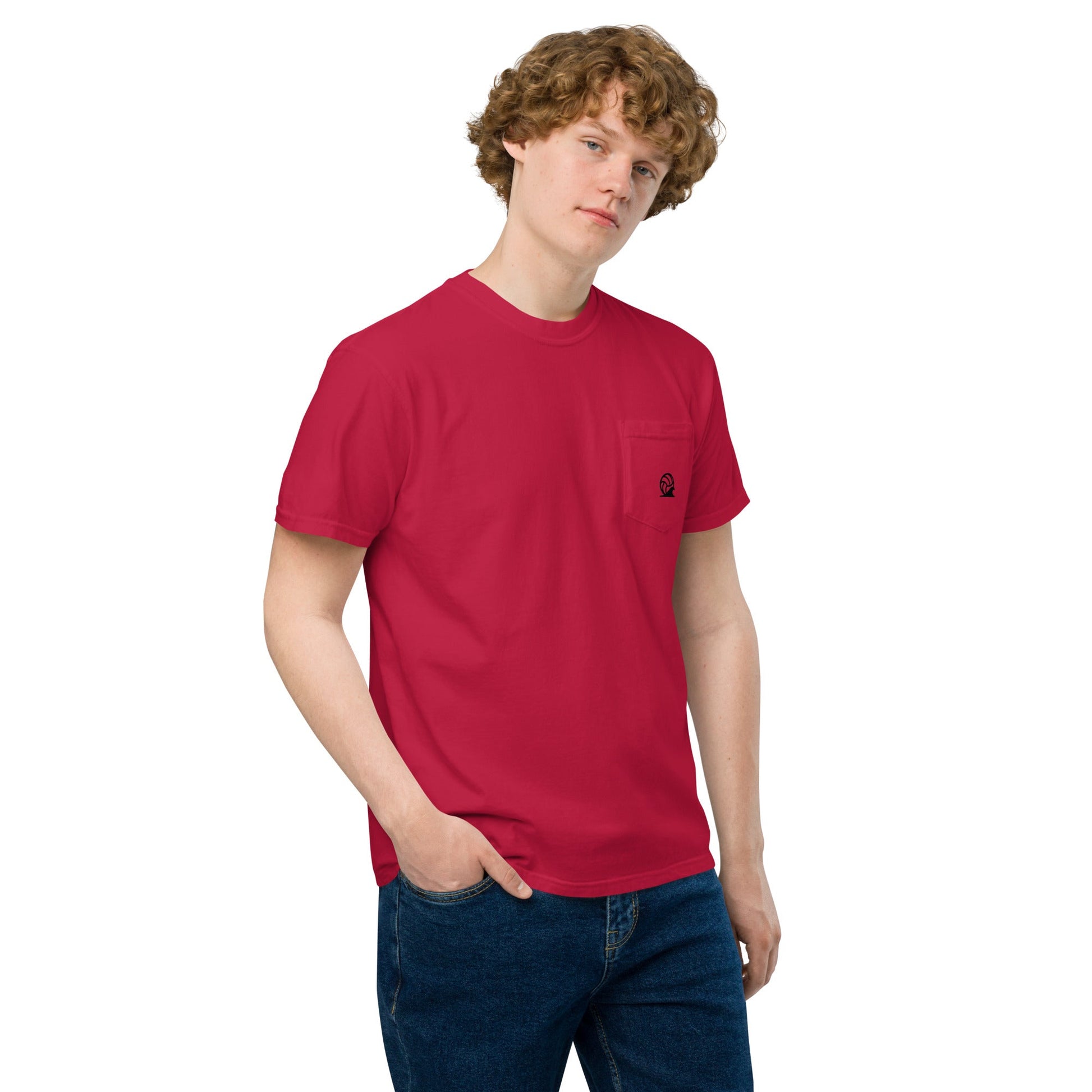 Spike & Surf Co. Garment - Dyed Pocket Tee - Red
