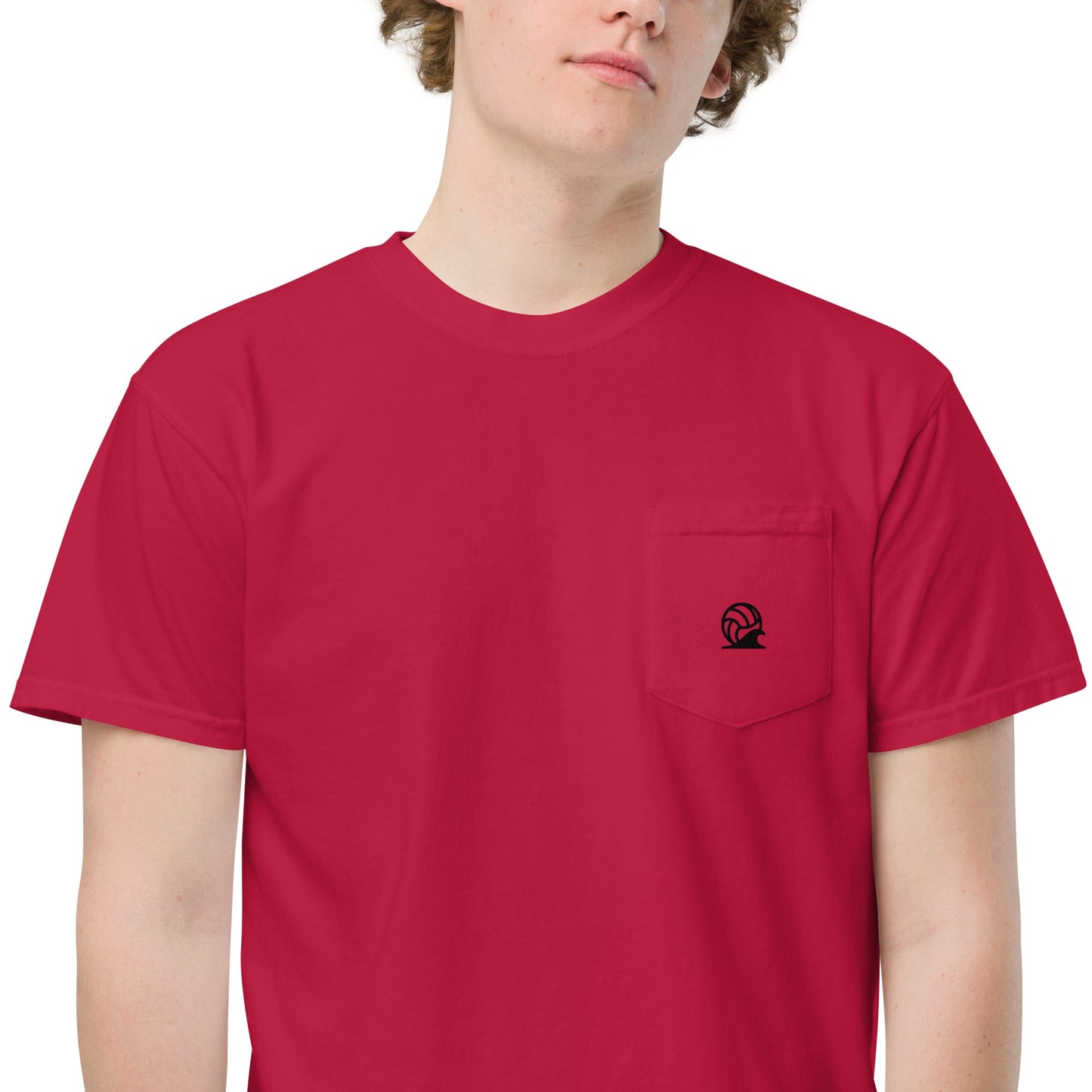 Spike & Surf Co. Garment - Dyed Pocket Tee - Red