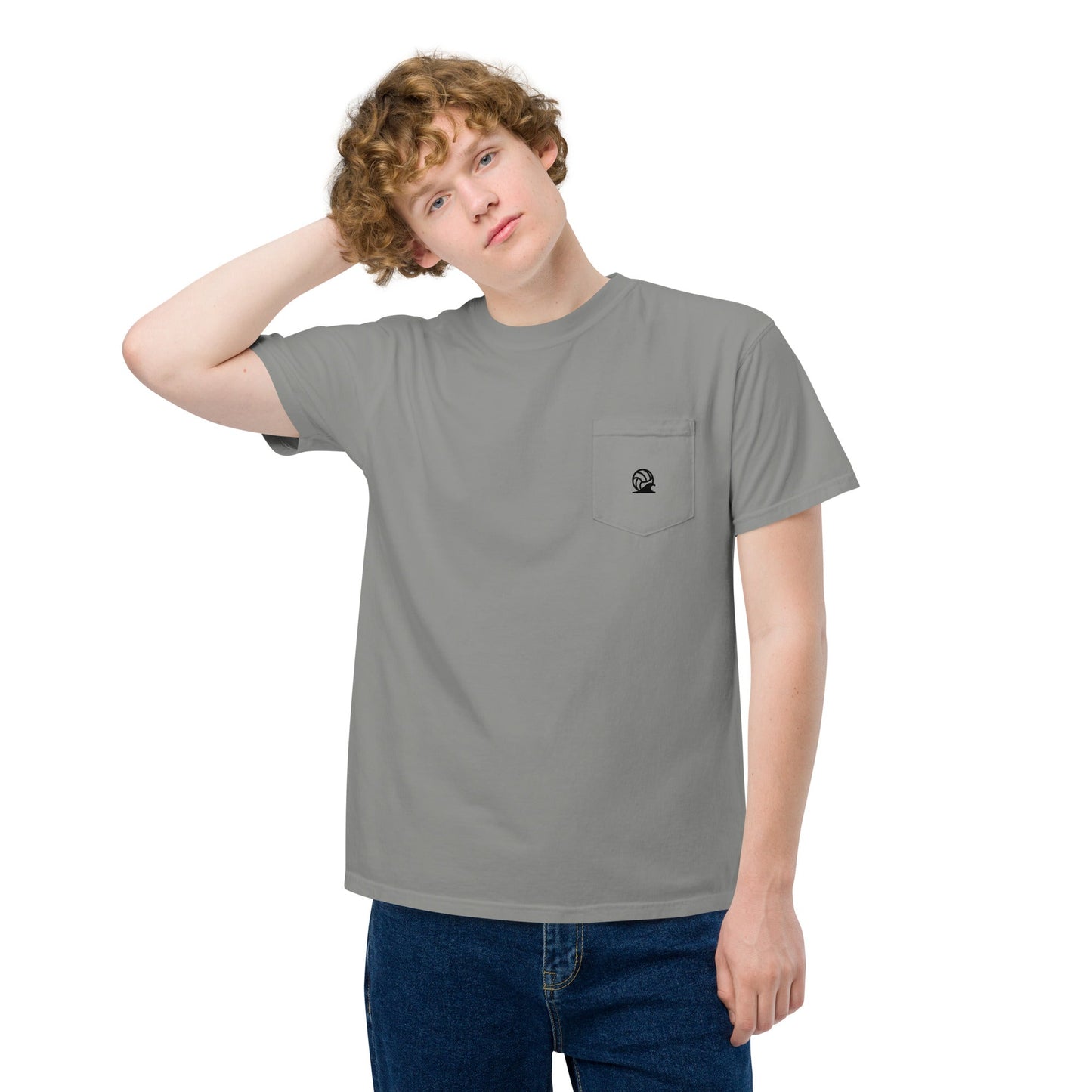 Spike & Surf Co. Garment - Dyed Pocket Tee - Grey