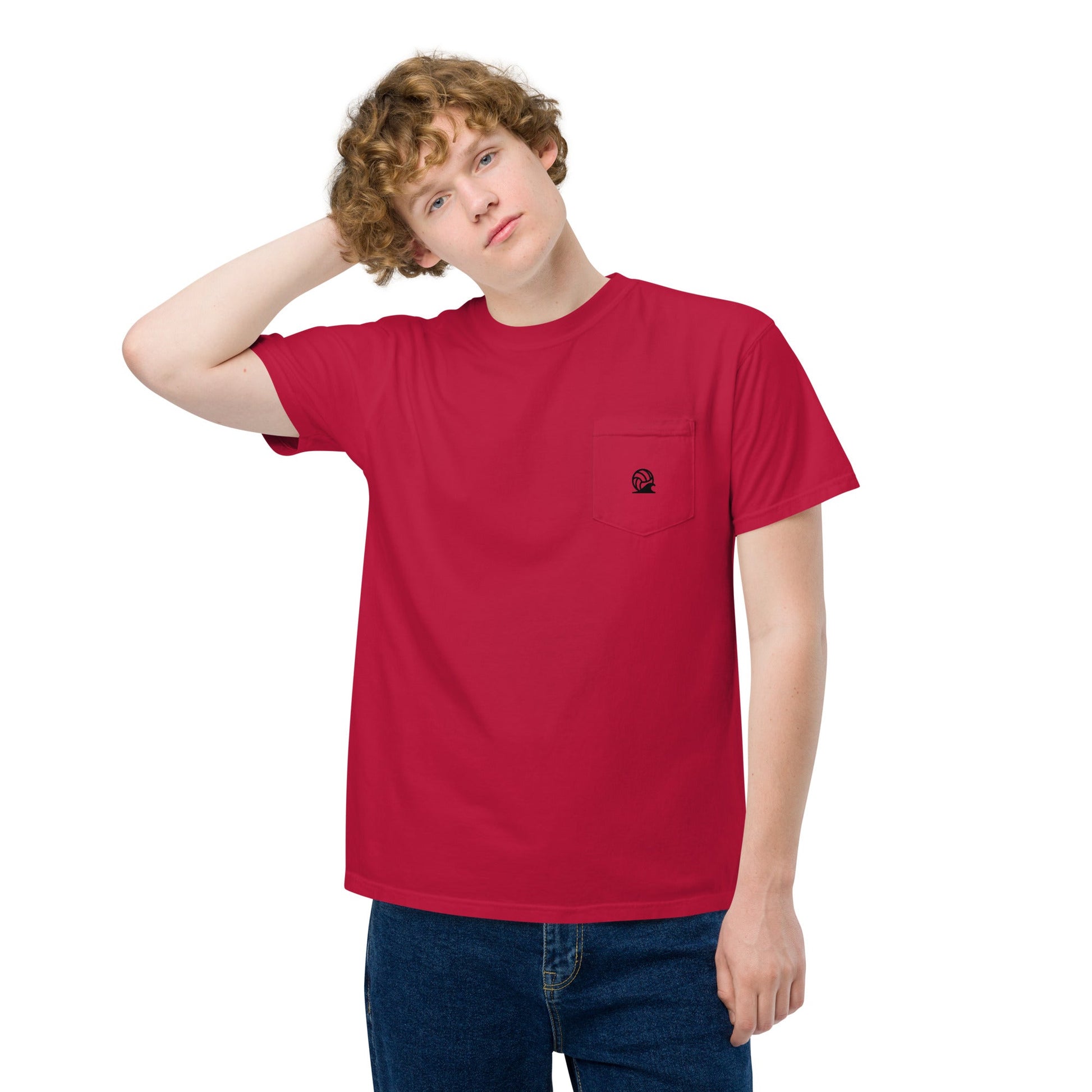 Spike & Surf Co. Garment - Dyed Pocket Tee - Red
