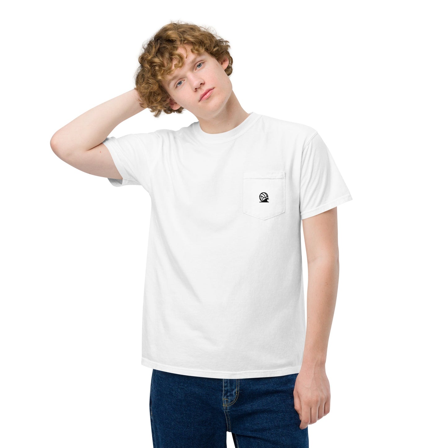 Spike & Surf Co. Garment - Dyed Pocket Tee - White