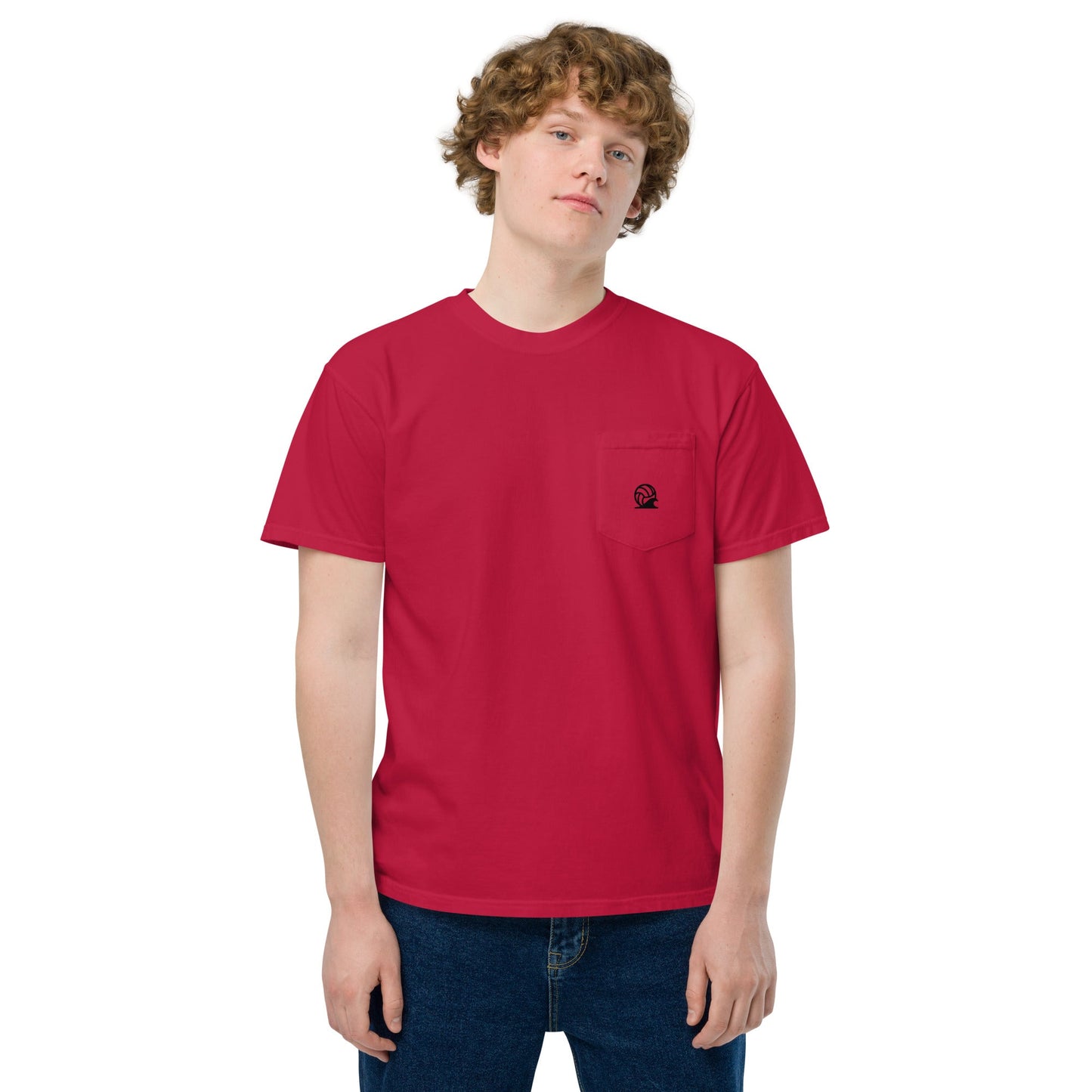 Spike & Surf Co. Garment - Dyed Pocket Tee - Red