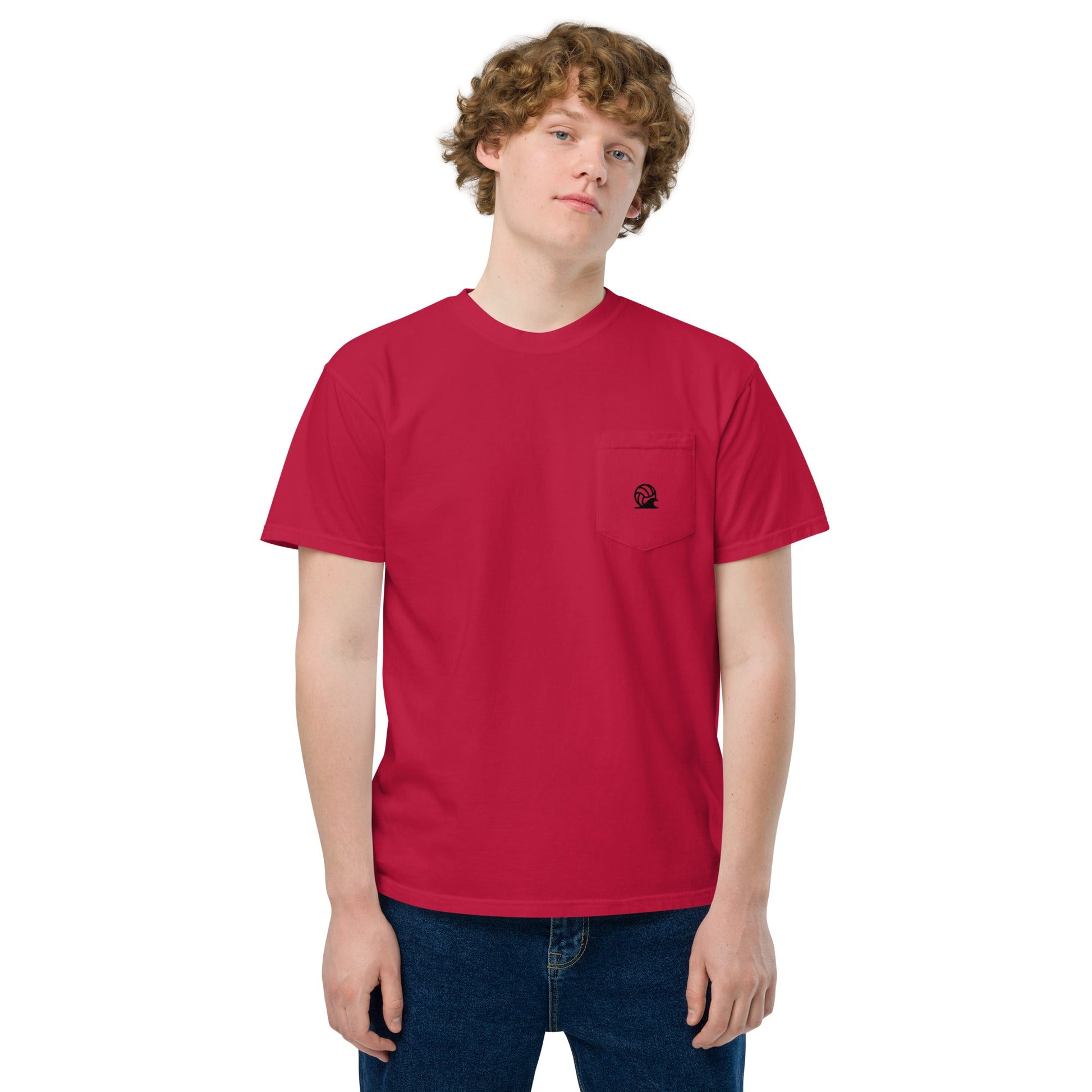 Spike & Surf Co. Garment - Dyed Pocket Tee - Red