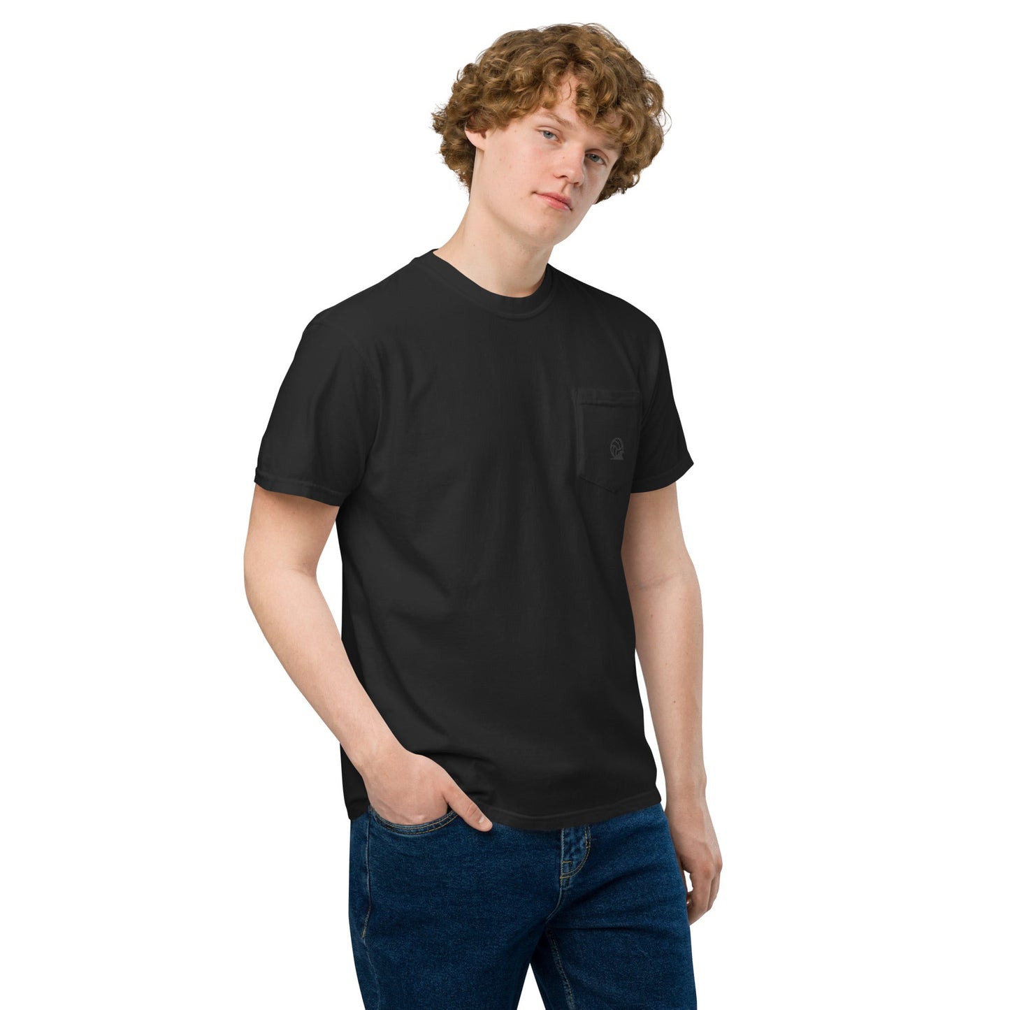 Spike & Surf Co. Garment - Dyed Pocket Tee - Black