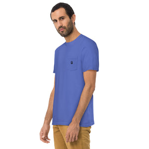 Spike & Surf Co. Garment - Dyed Pocket Tee (minimalist version) - Flo Blue