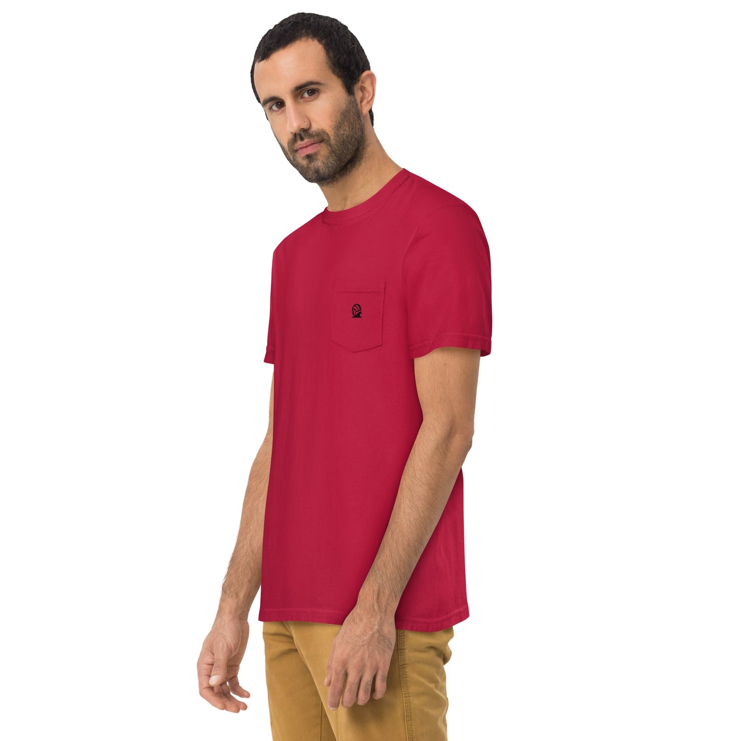 Spike & Surf Co. Garment - Dyed Pocket Tee (minimalist version) - Red