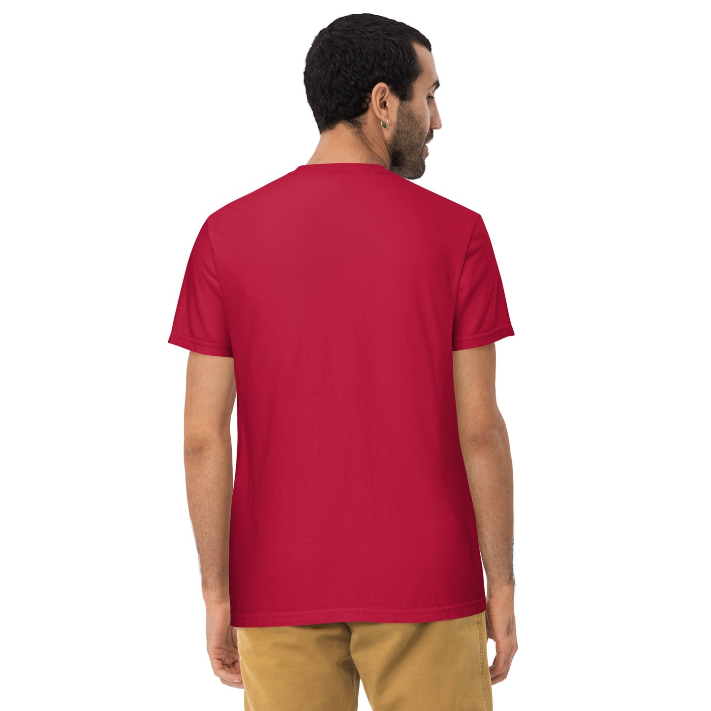 Spike & Surf Co. Garment - Dyed Pocket Tee (minimalist version) - Red