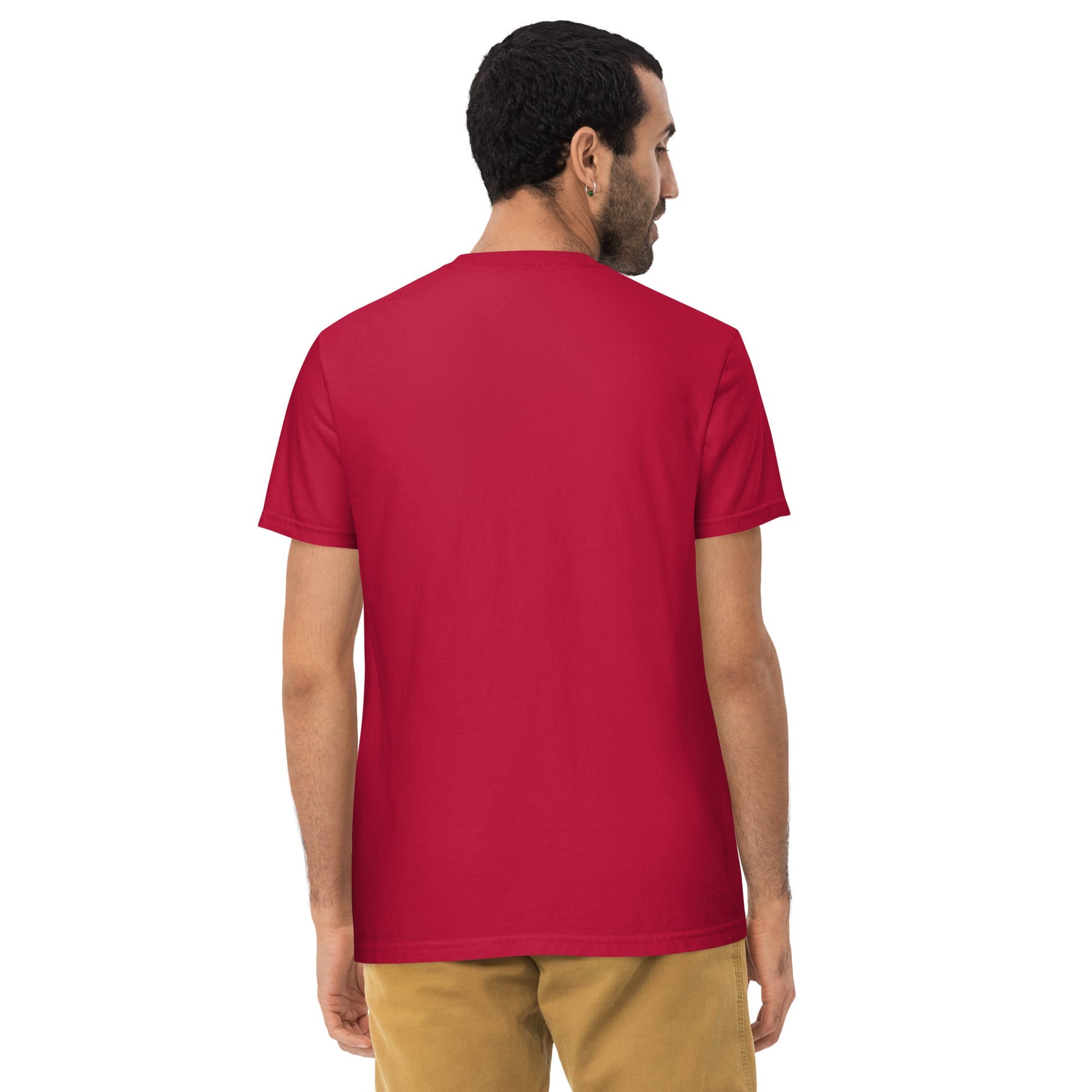 Spike & Surf Co. Garment - Dyed Pocket Tee (minimalist version) - Red