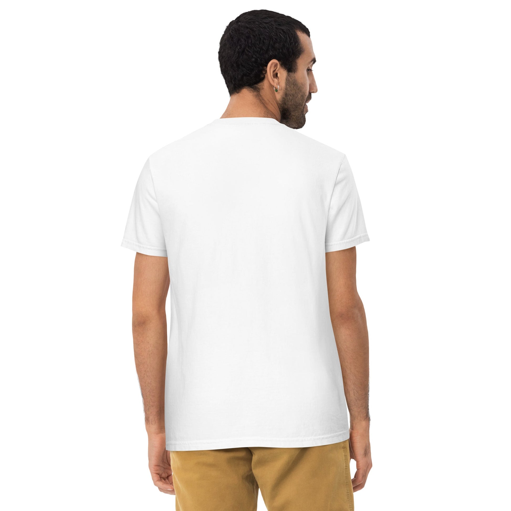 Spike & Surf Co. Garment - Dyed Pocket Tee (minimalist version) - White