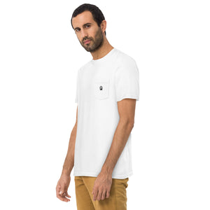Spike & Surf Co. Garment - Dyed Pocket Tee (minimalist version) - White