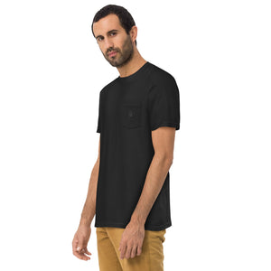 Spike & Surf Co. Garment - Dyed Pocket Tee (minimalist version) - Black