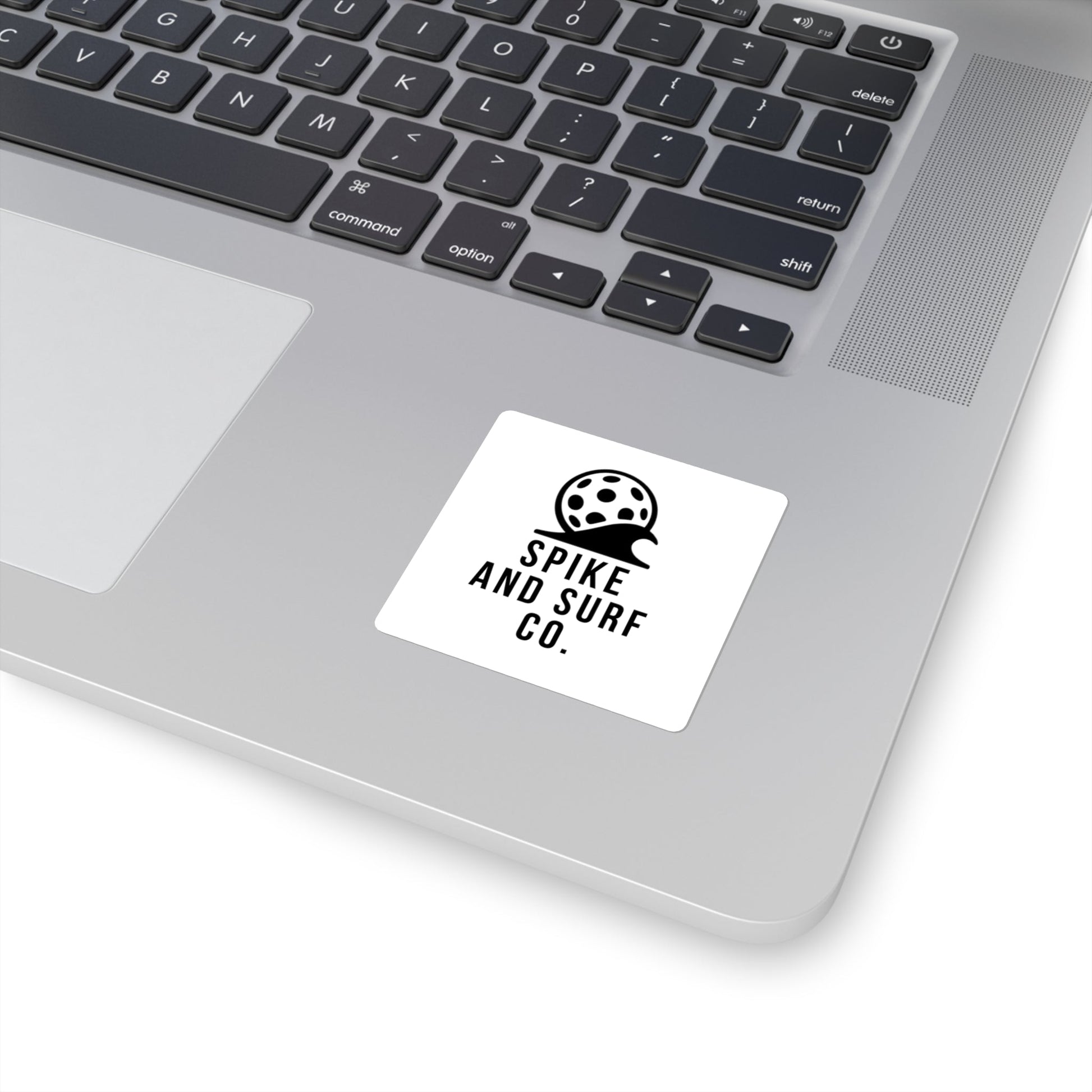 Spike & Surf Co Pickleball Wave Logo Square Sticker | Minimal Vinyl Decal - Spike and Surf Co