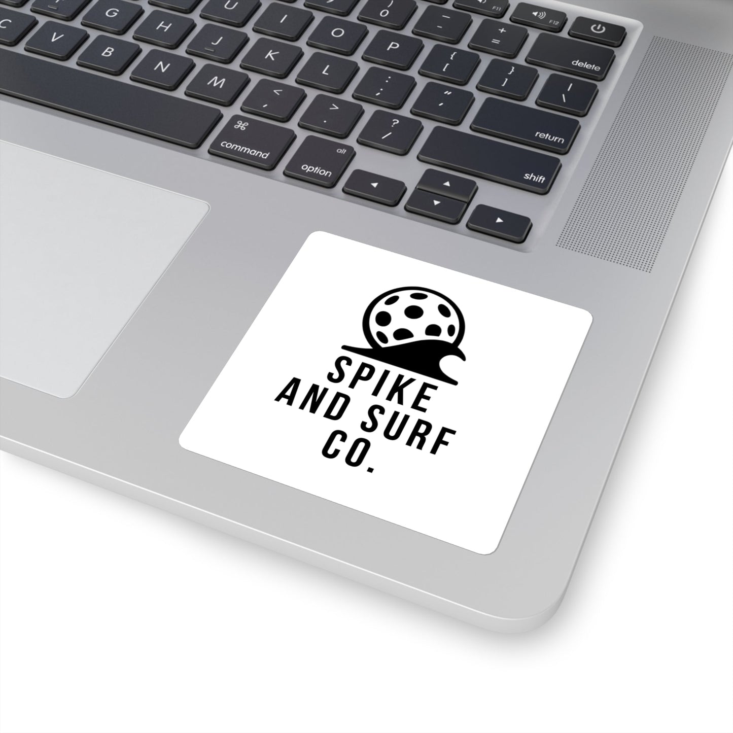 Spike & Surf Co Pickleball Wave Logo Square Sticker | Minimal Vinyl Decal - Spike and Surf Co
