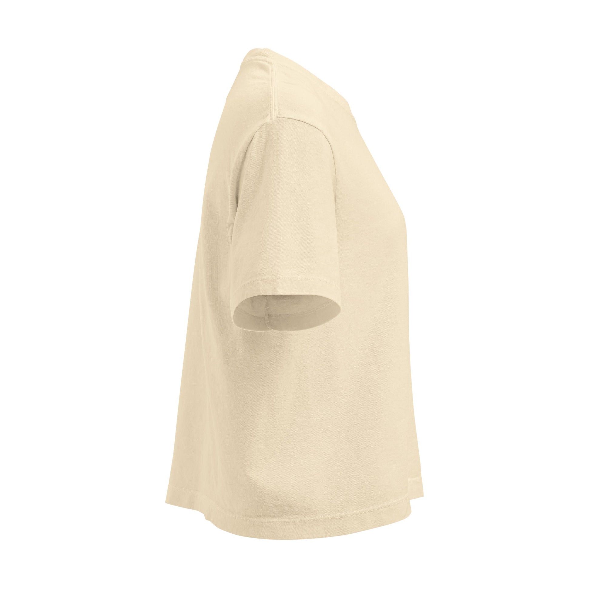 Spike & Surf Co. Women’s Heavyweight Embroidered Boxy Tee - Ivory